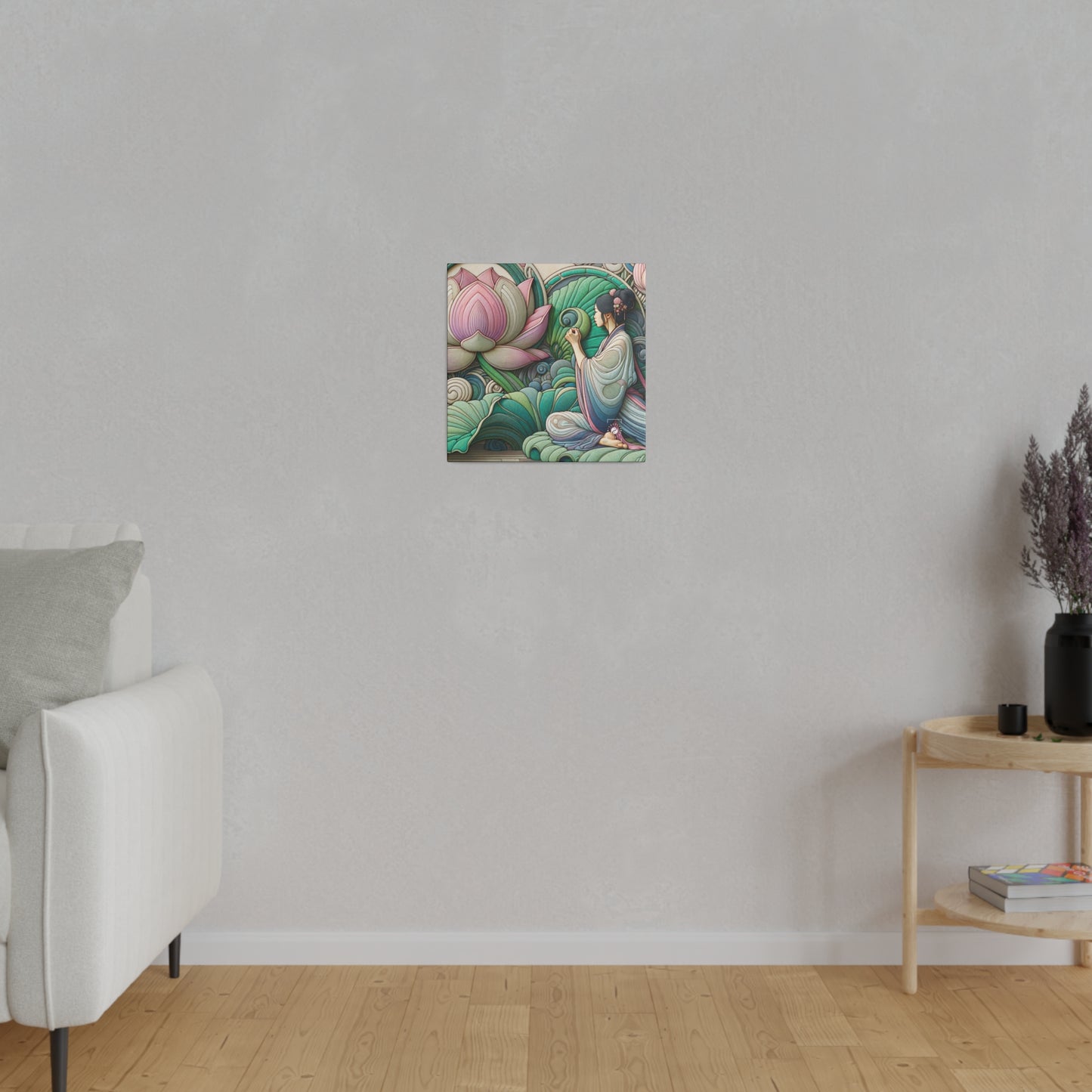 "Lotus Echo Serenity" - Art Print Canvas