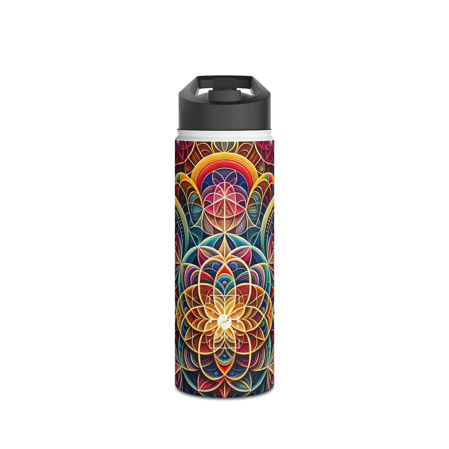 "Sacred Symmetry: Infinite Radiance of Love" - Water Bottle