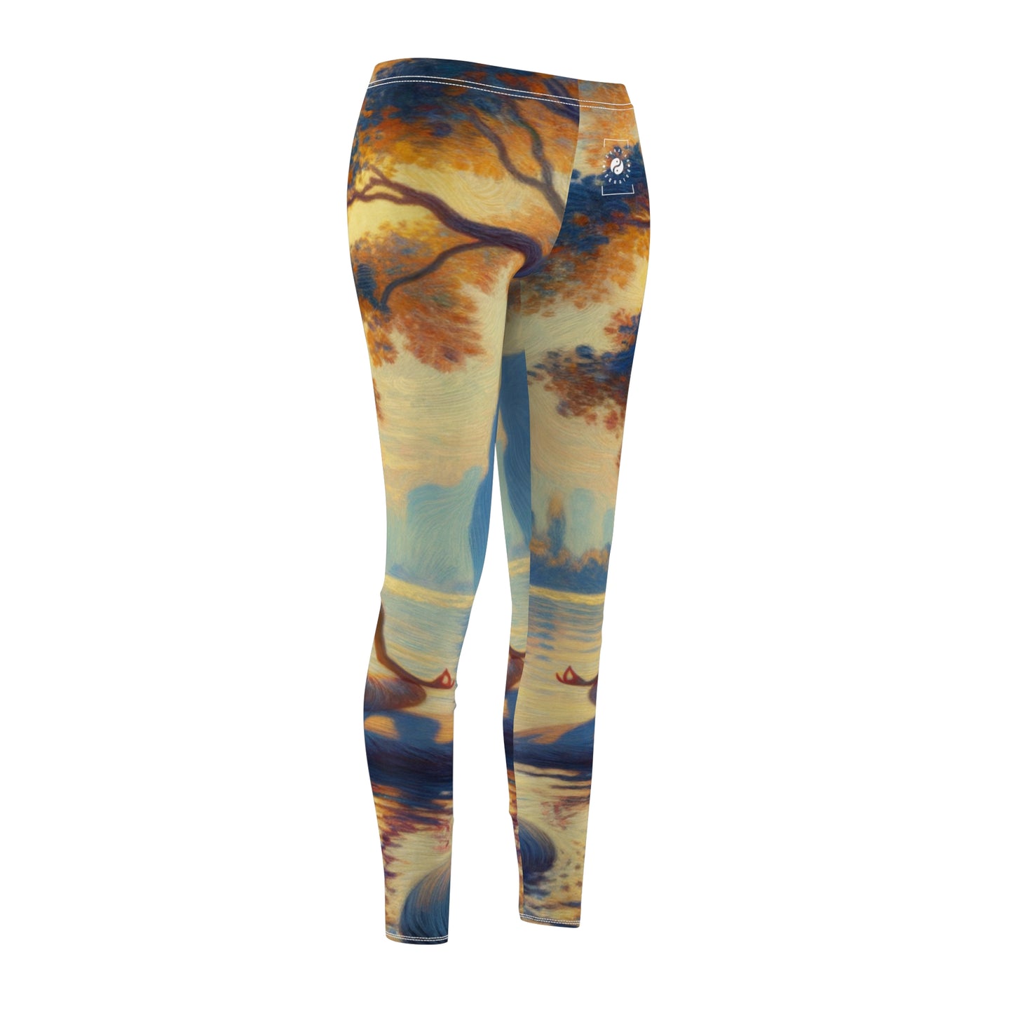 "Zen Blossom Alignment" - Casual Leggings