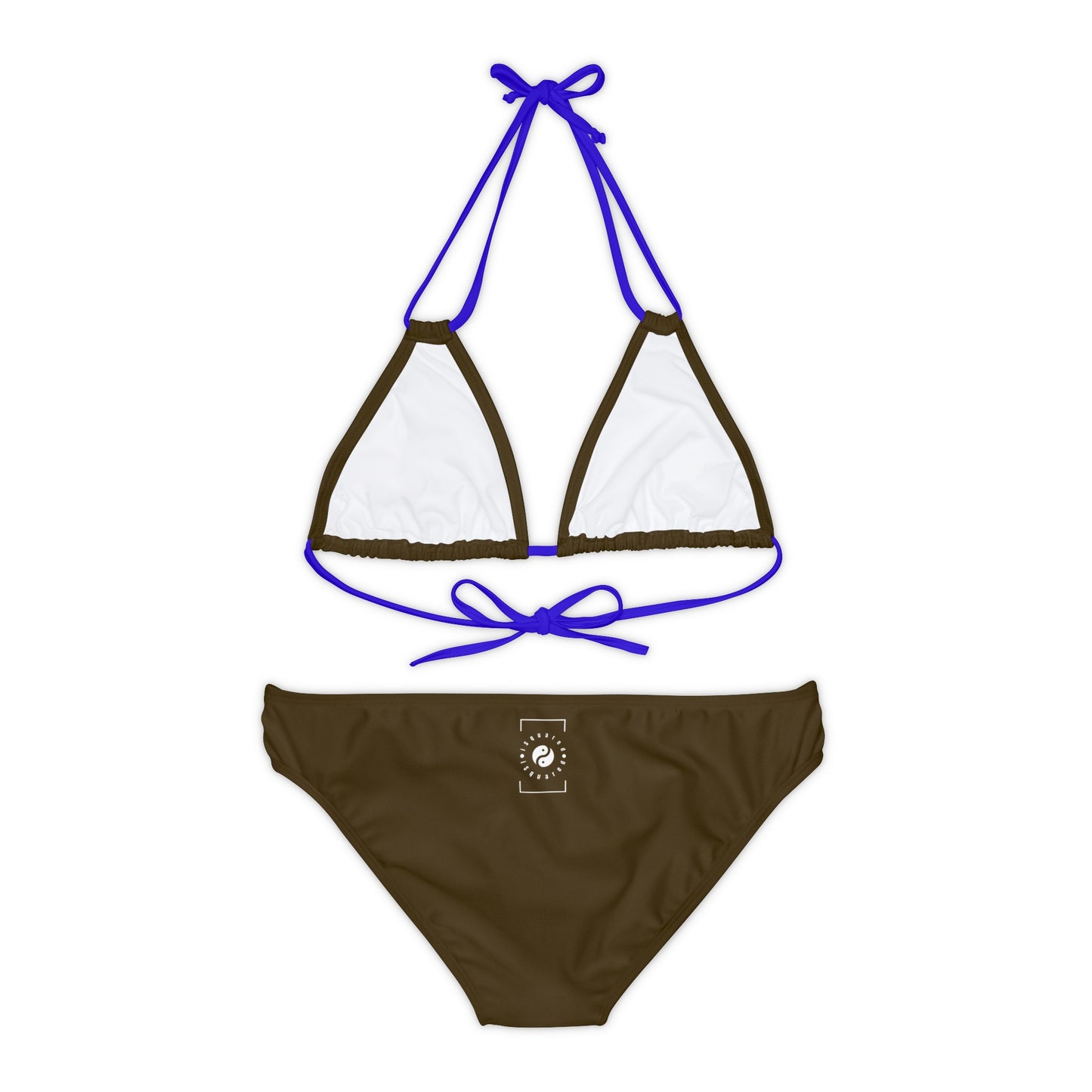 Earthy Brown - Ensemble bikini à lacets