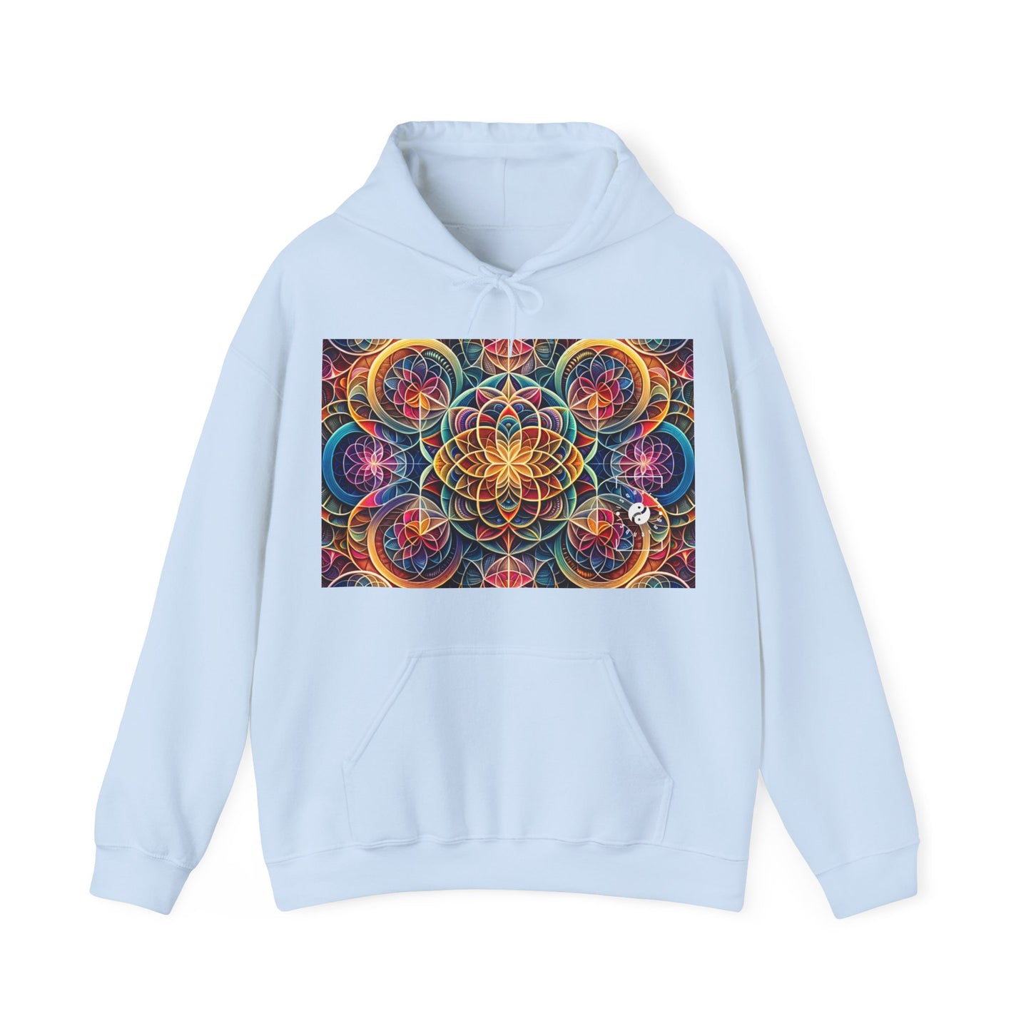 "Sacred Symmetry: Infinite Radiance of Love" - Hoodie