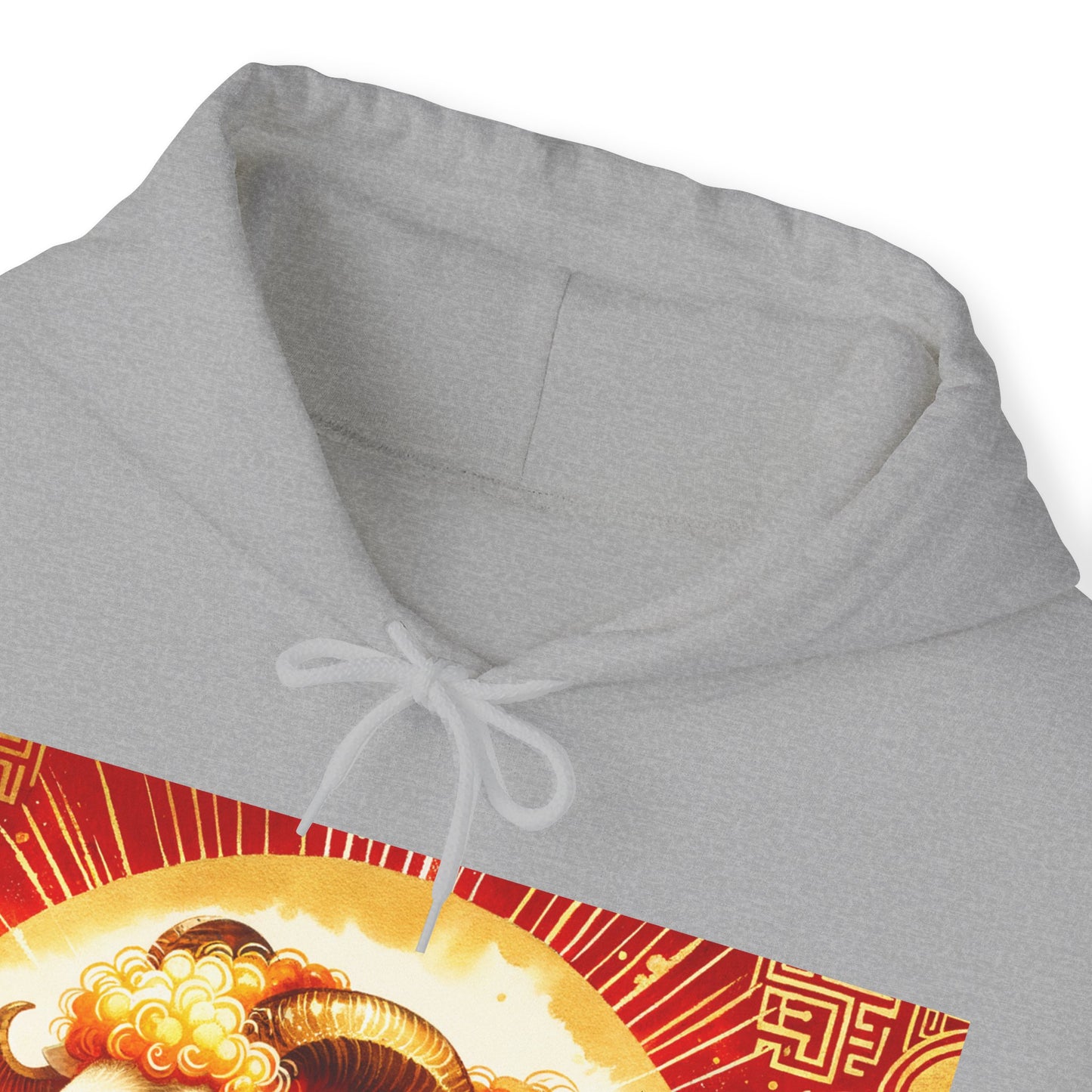 "Auspicious Gold of Divine Ewe: A Lunar New Year Revelry" - Hoodie