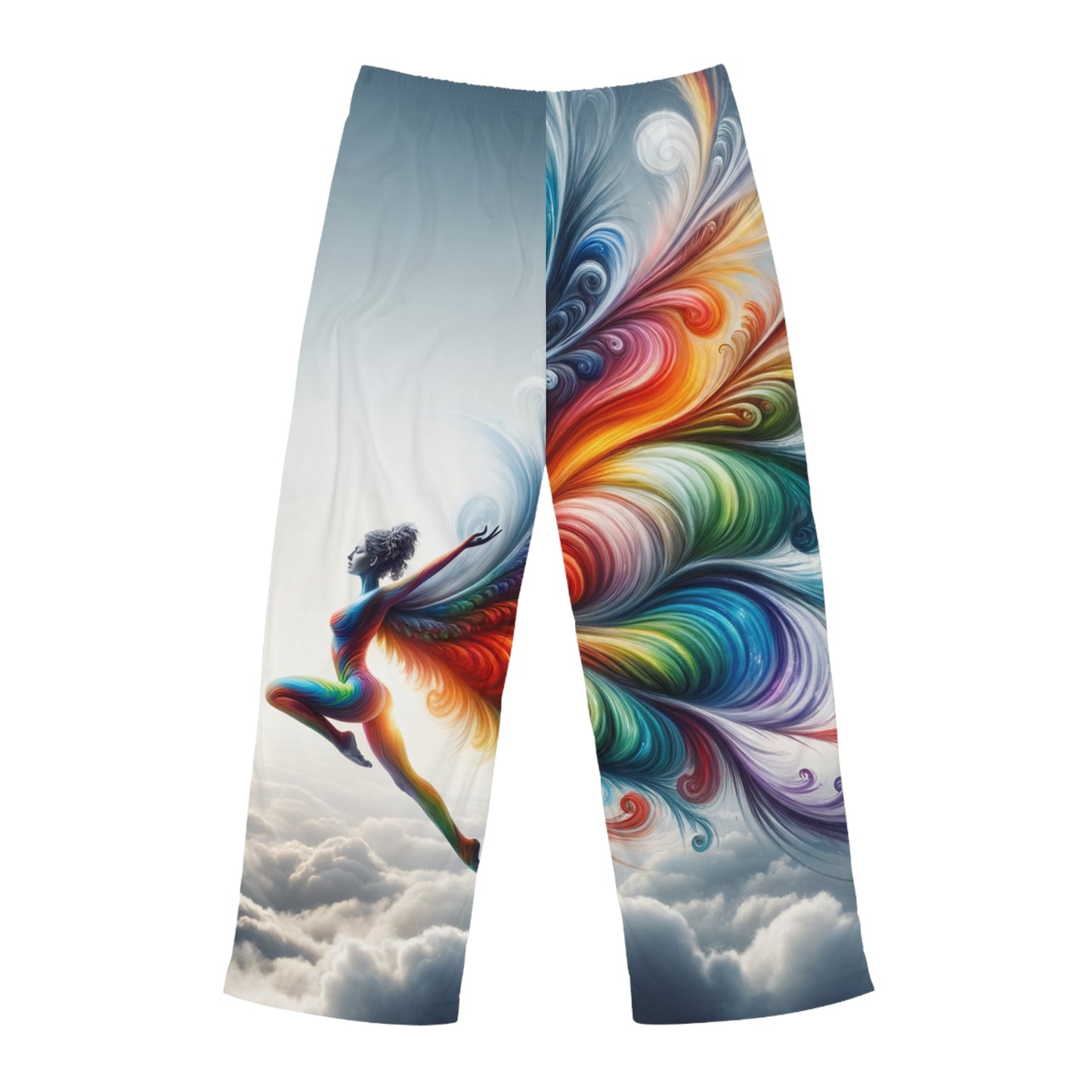 "Yogini's Rainbow Flight" - men's Lounge Pants