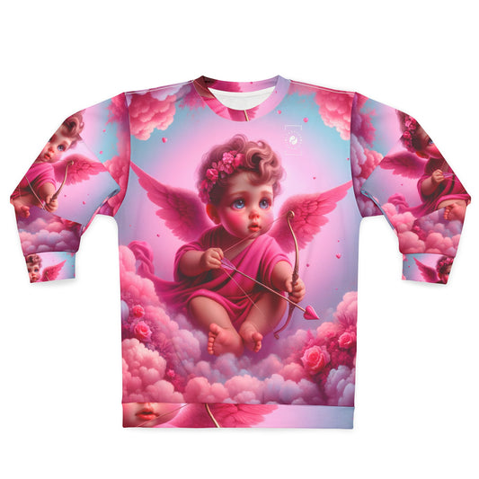 "Bold Blush: A Cupid's Love Affair" - Unisex Sweatshirt
