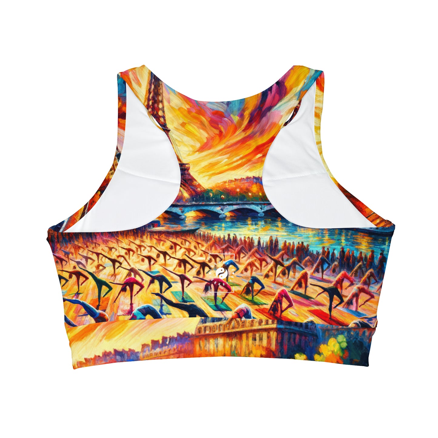 Parisian Yoga Chic - High Neck Crop Top