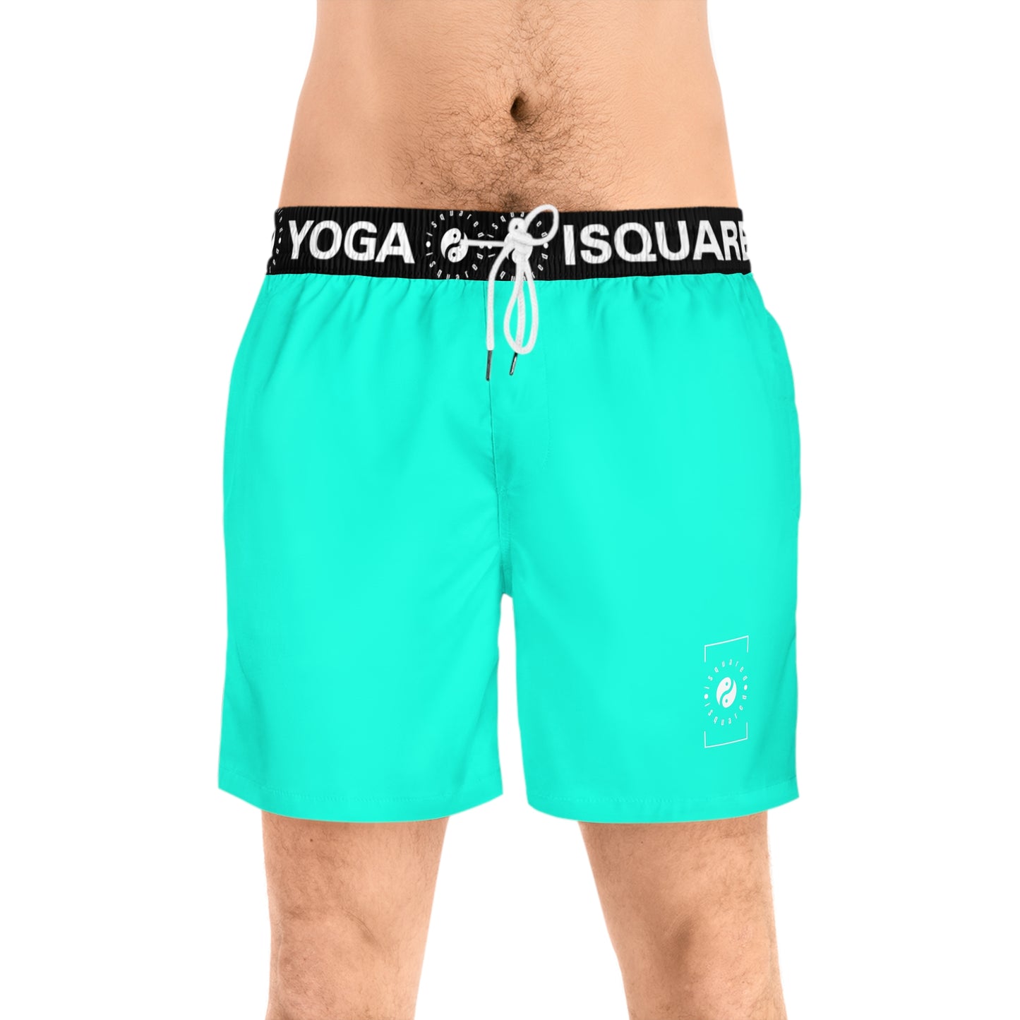 Neon Teal #11ffe3 - Swim Shorts (Mid-Length) for Men