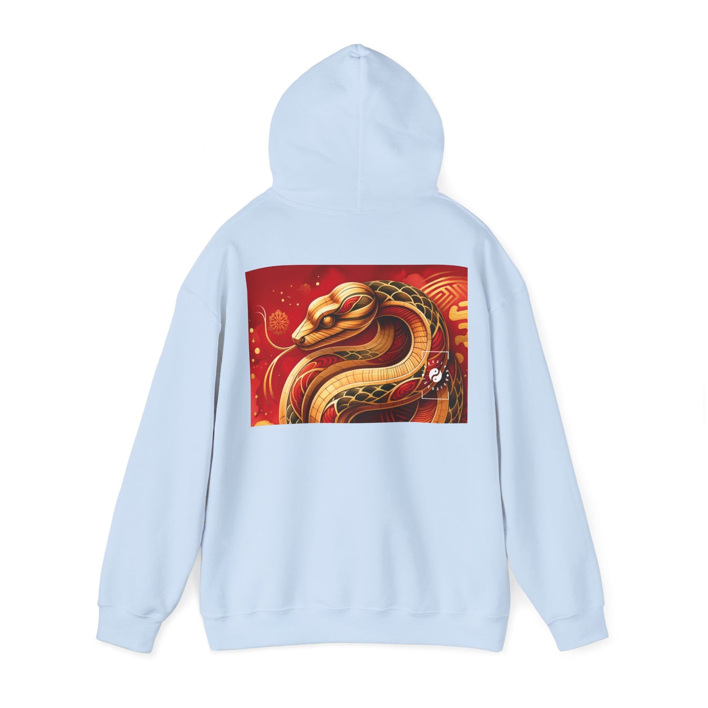 "Crimson Serenity: The Golden Snake" - Hoodie