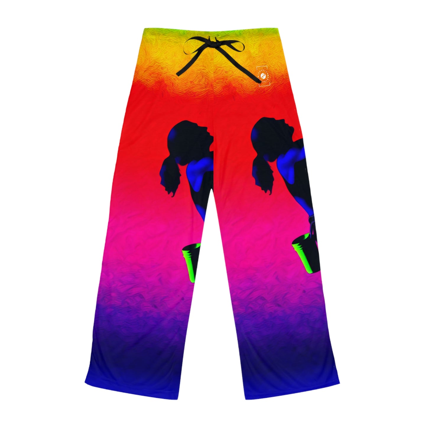 "Technicolor Ascent: The Digital Highline" - Pantalon lounge femme