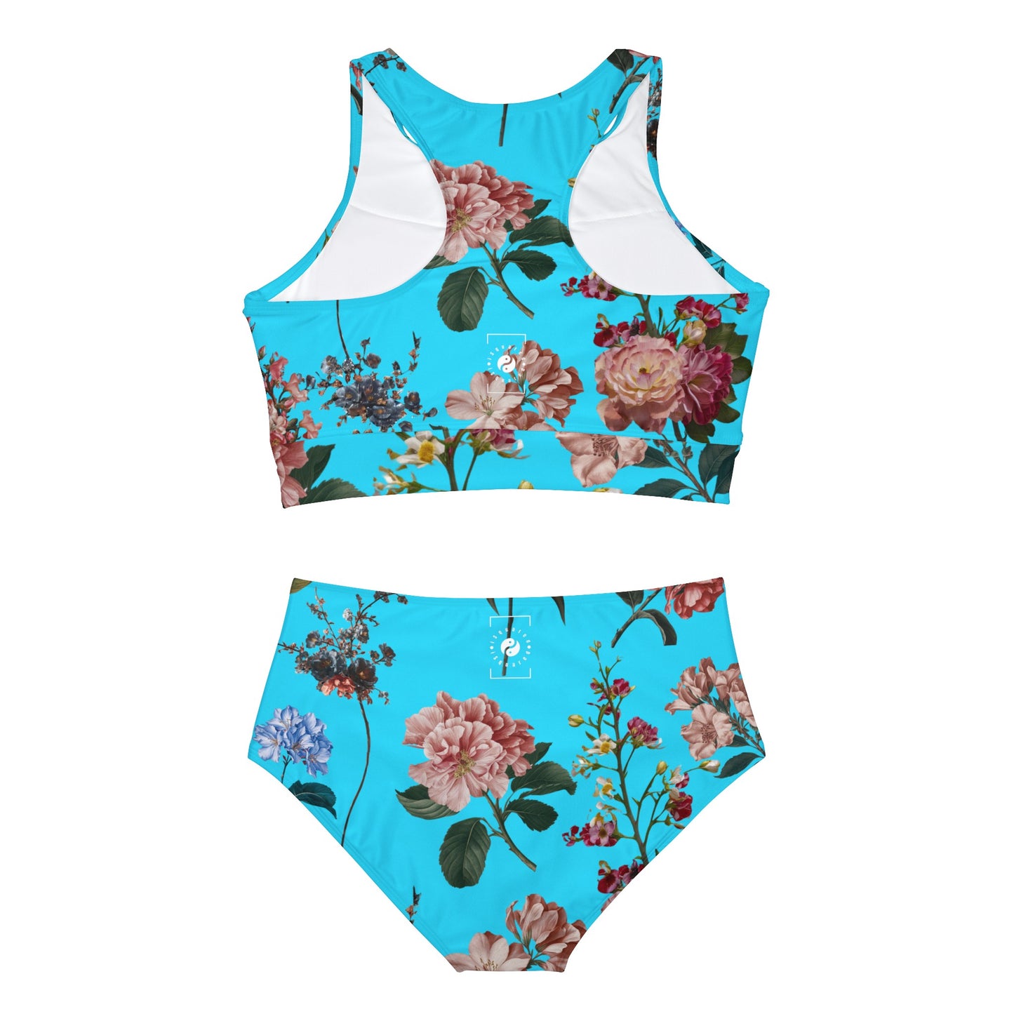 Botanicals on Azure - Hot Yoga Bikini Set