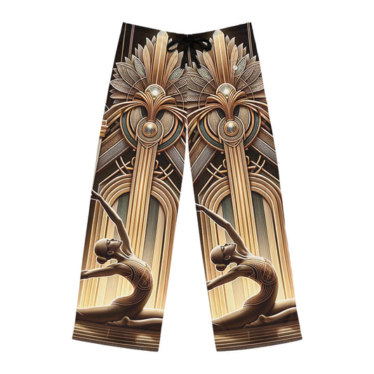 Deco Serenity: A Fusion of Opulence and Zen - men's Lounge Pants