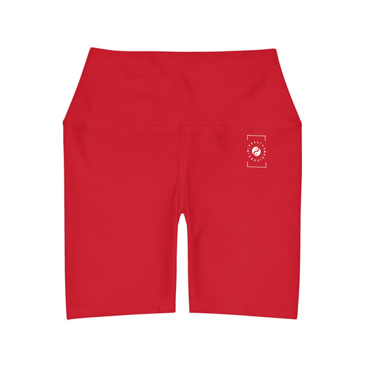 #D10927 Scarlet Red - shorts