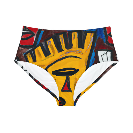 Urban Soul Hieroglyphics - Bas de bikini taille haute