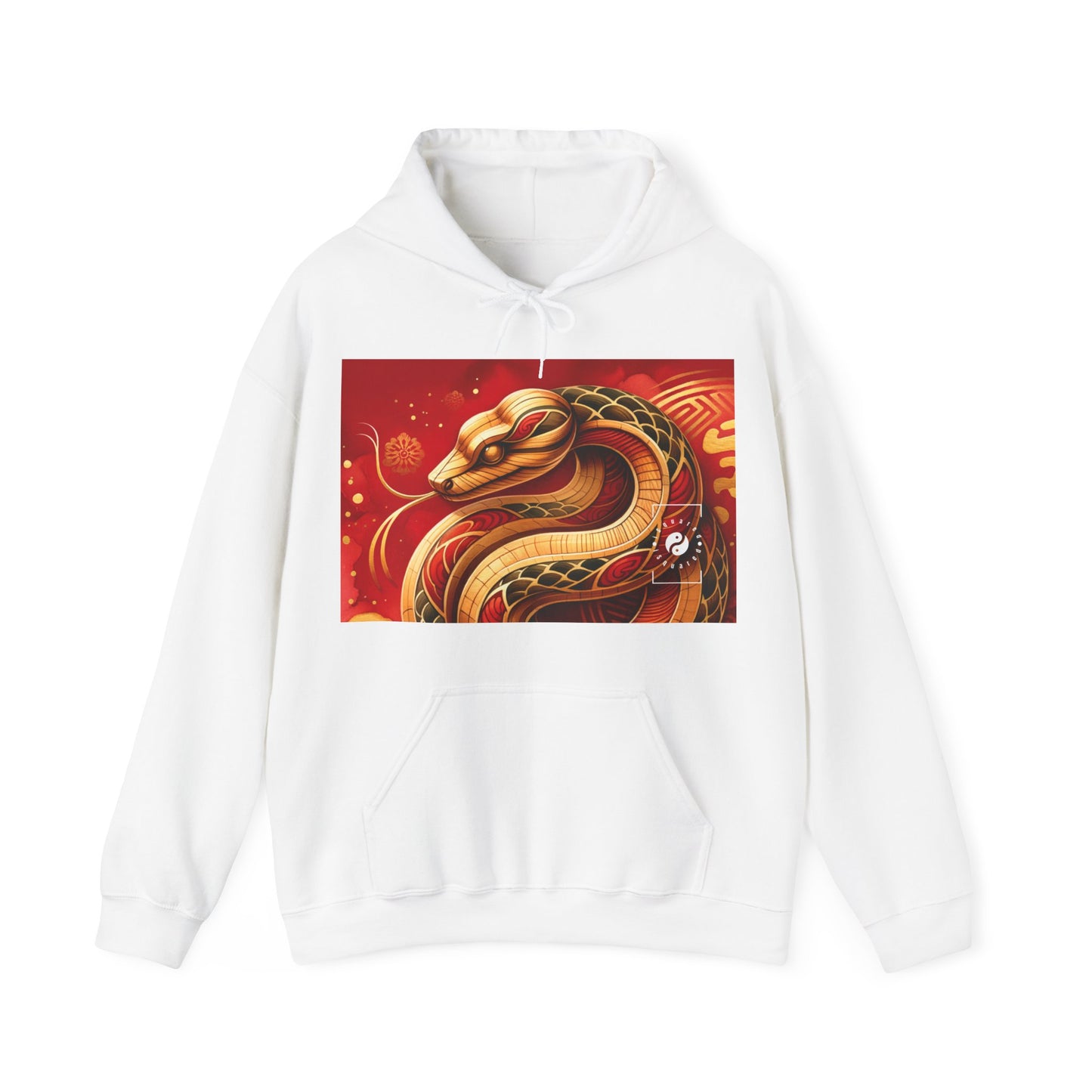 "Crimson Serenity: The Golden Snake" - Hoodie