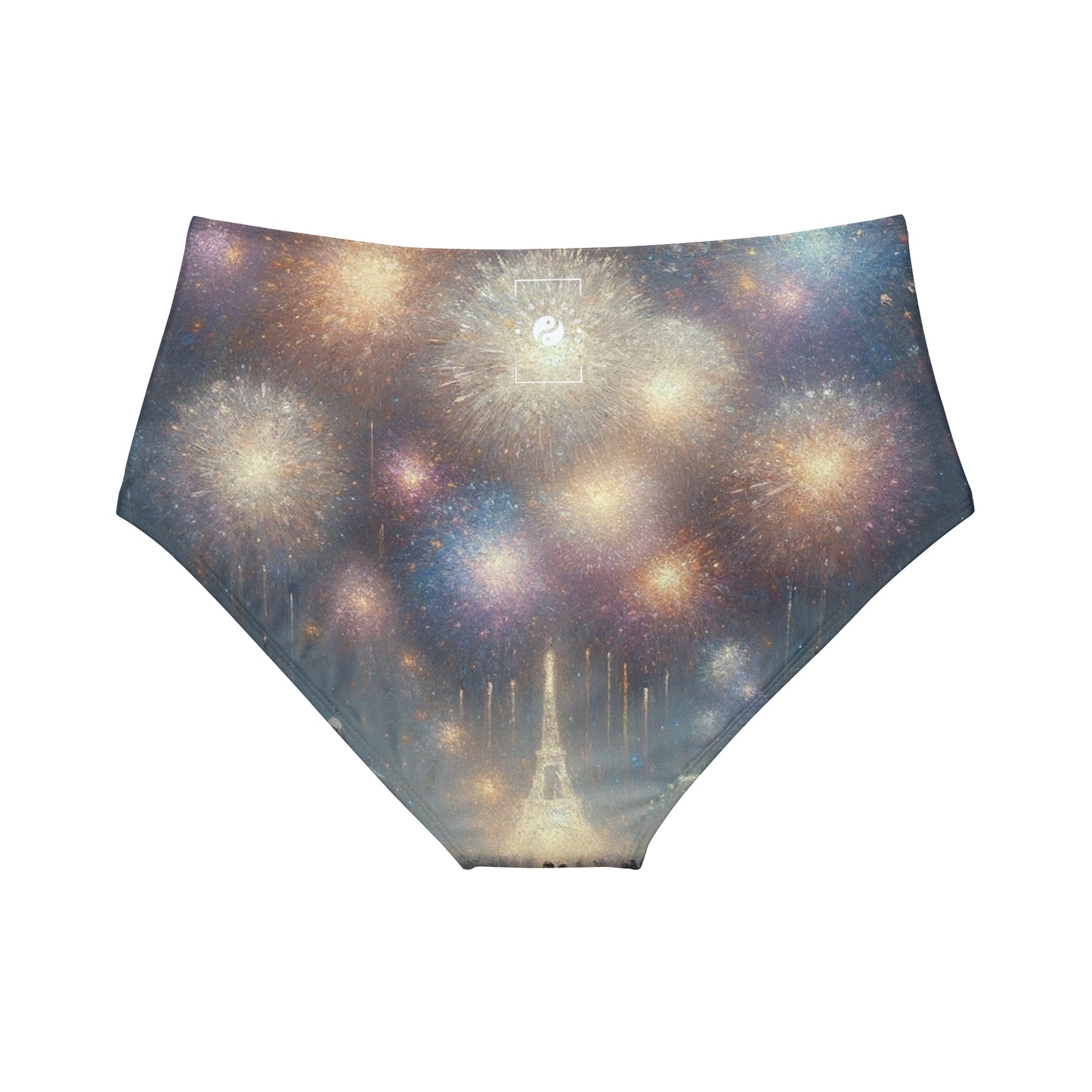 "Manet's Midnight Marvels" - High Waisted Bikini Bottom