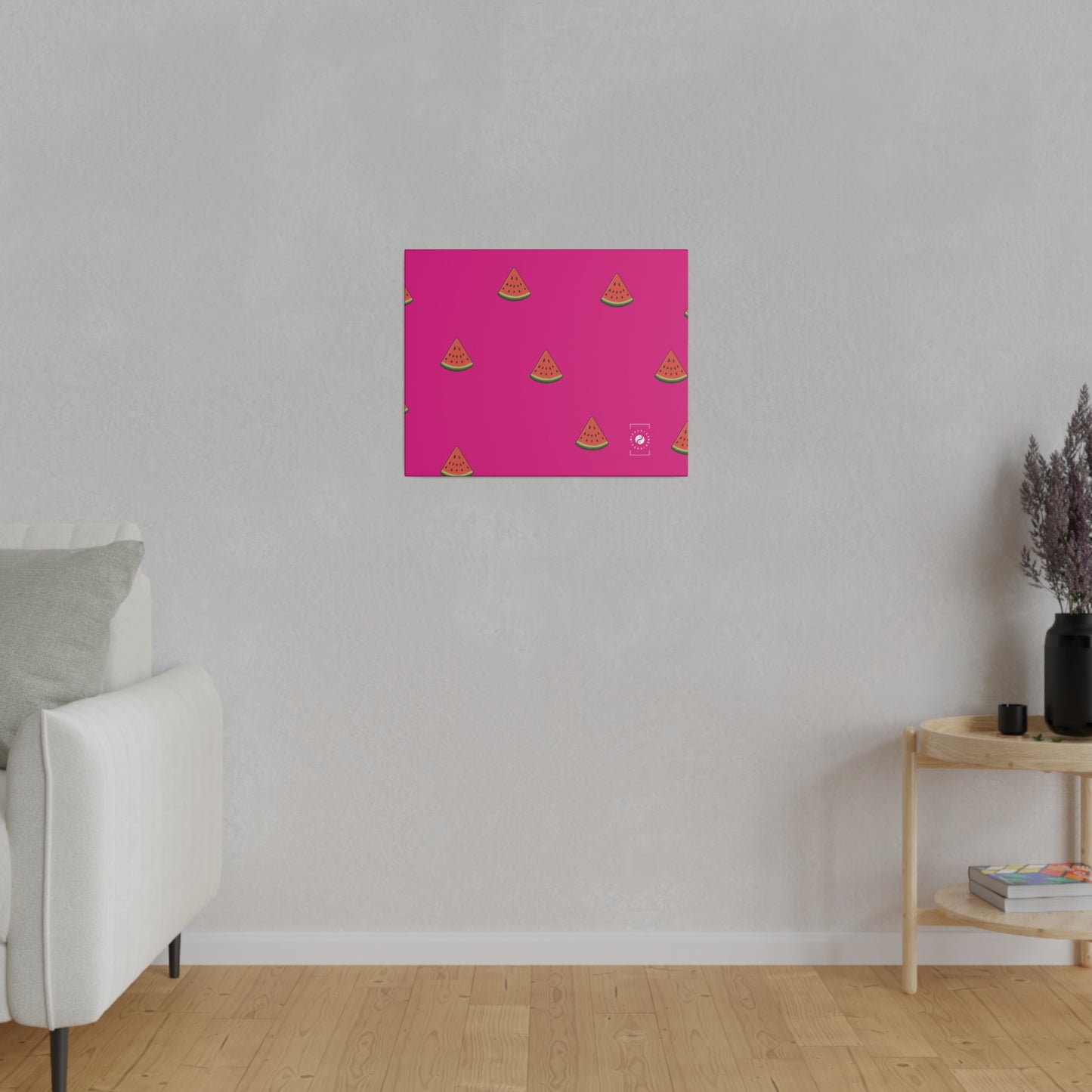 #DF0086 Pink + Watermelon - Art Print Canvas