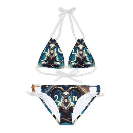 Audacious Capricorn - Lace-up Bikini Set