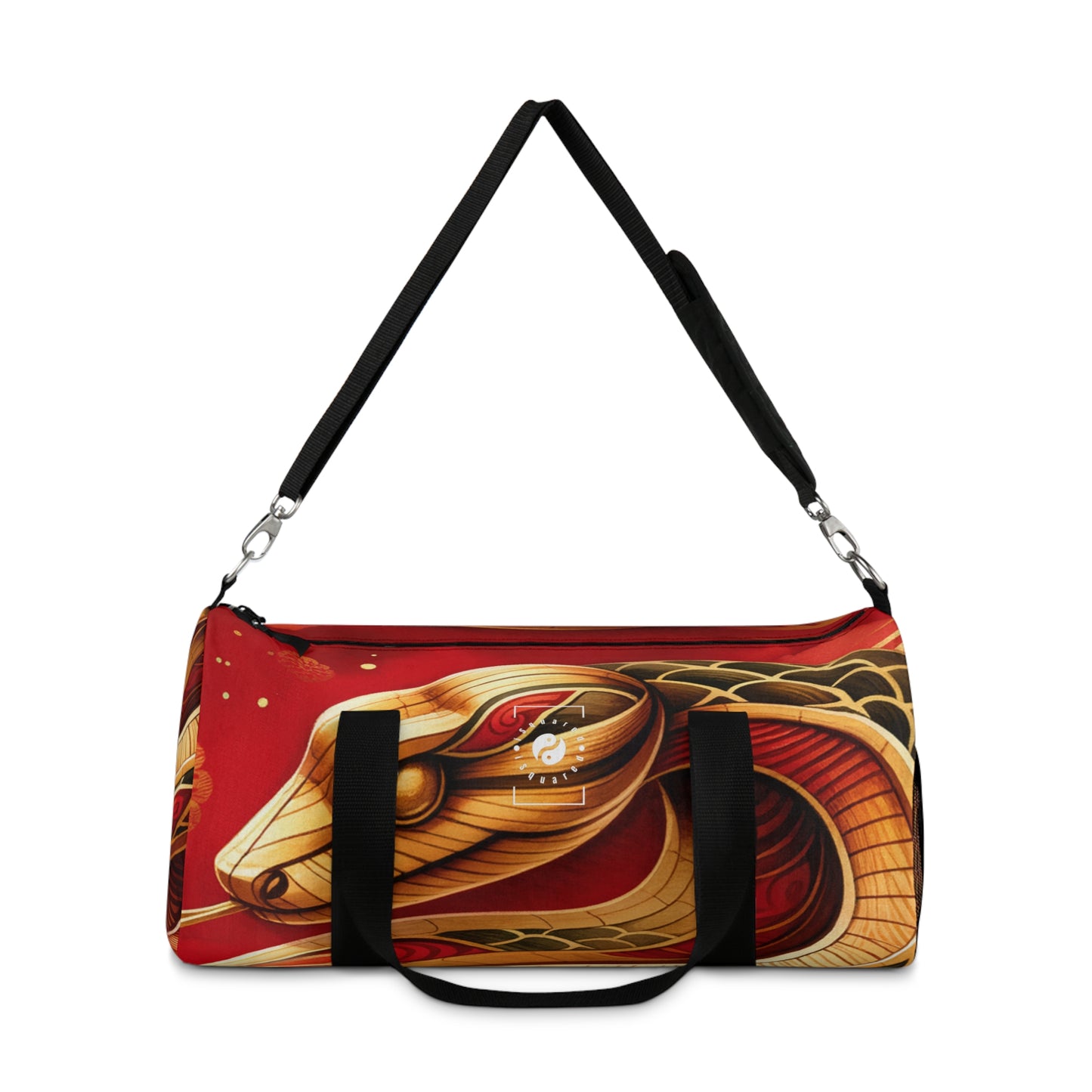 "Crimson Serenity: The Golden Snake" - Duffle Bag