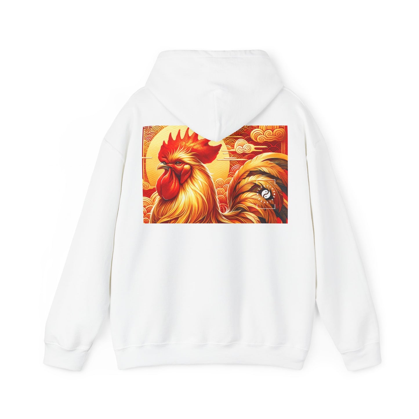 "Crimson Dawn: The Golden Rooster's Rebirth" - Hoodie