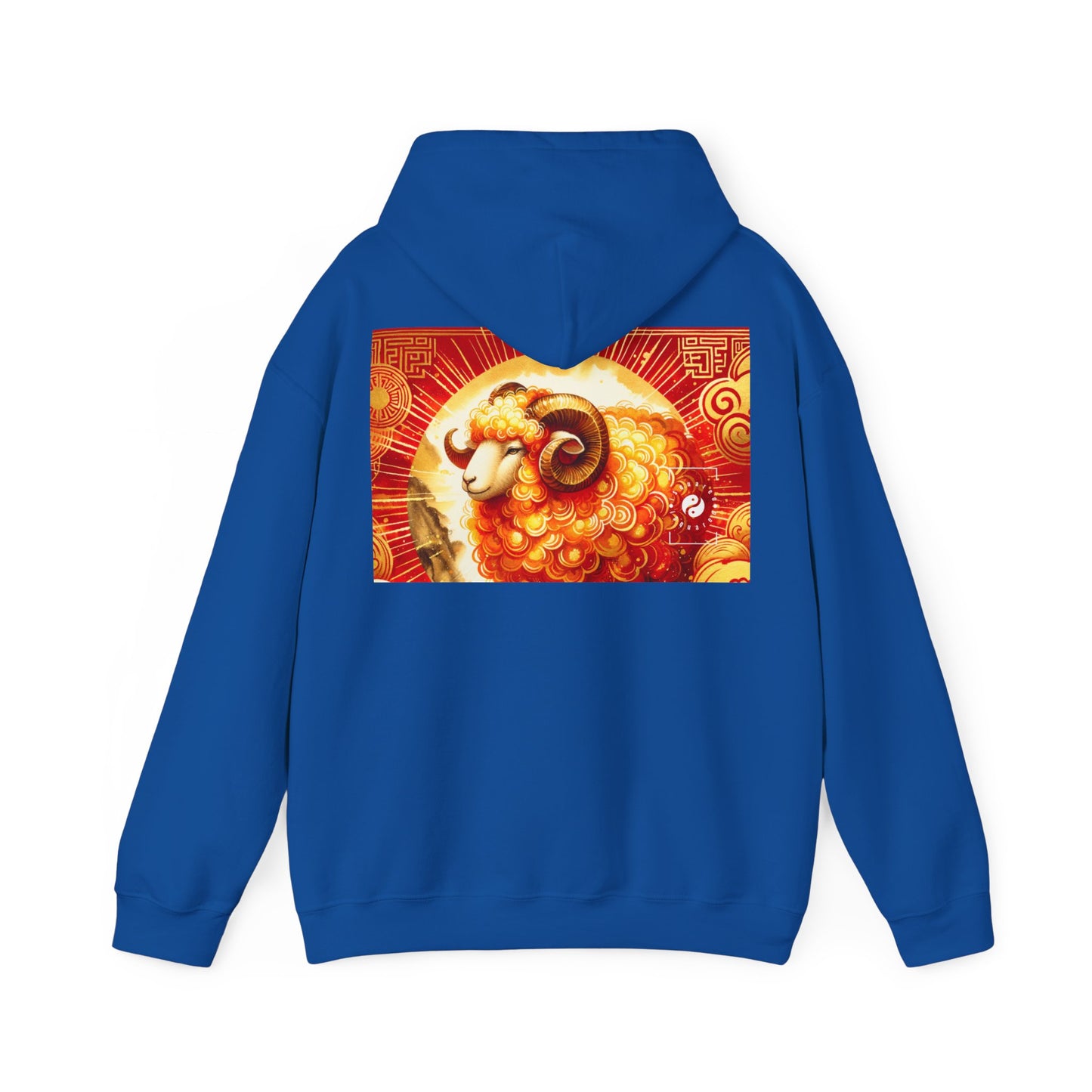 "Auspicious Gold of Divine Ewe: A Lunar New Year Revelry" - Hoodie