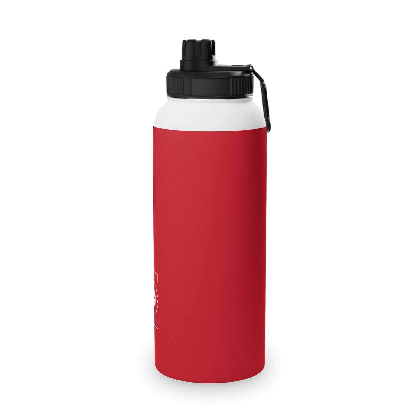 #D10927 Scarlet Red - Sports Water Bottle