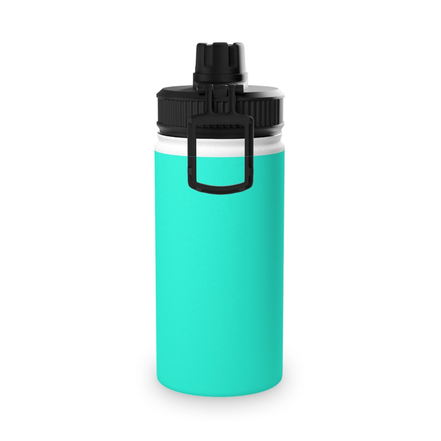 Neon Teal #11ffe3 - Sports Water Bottle