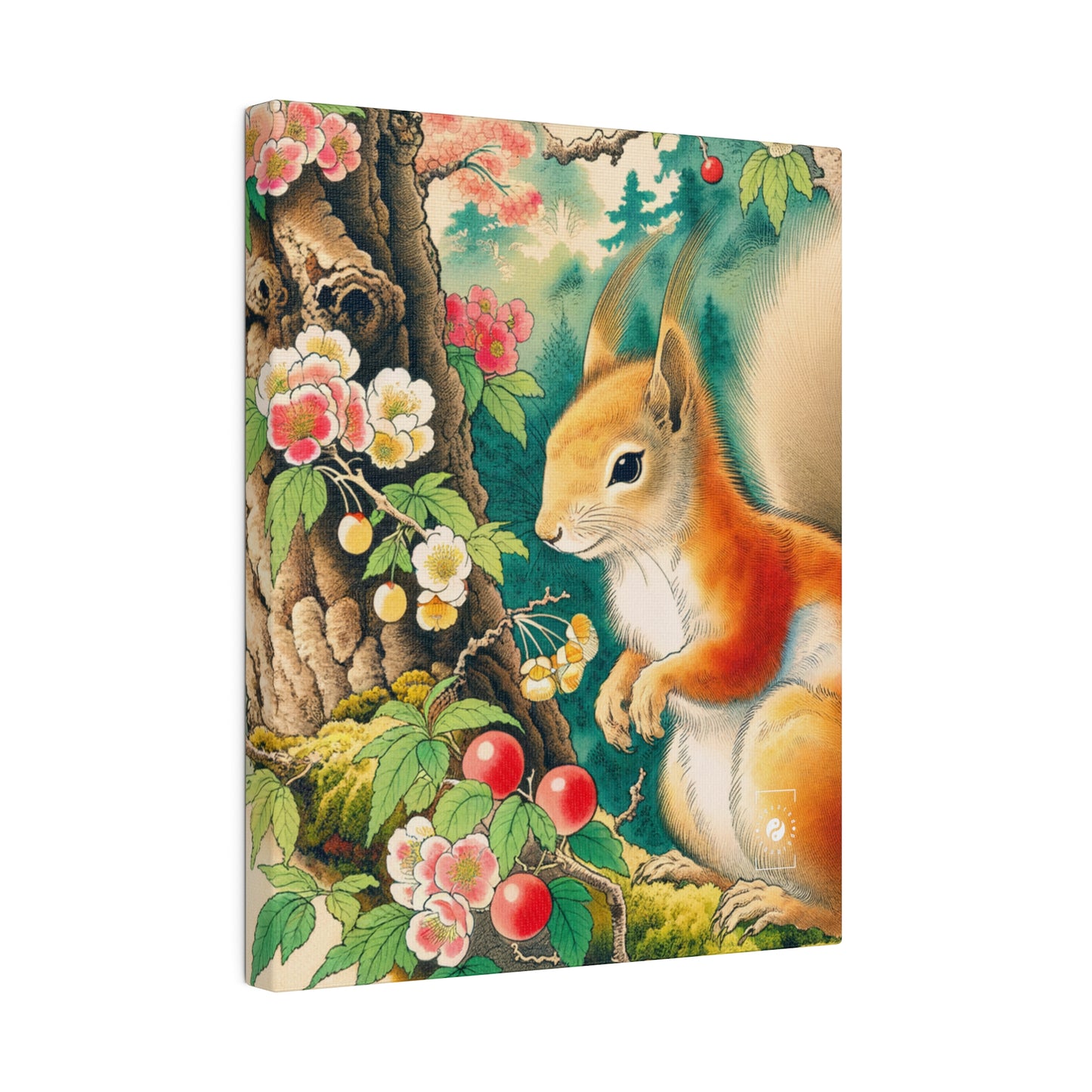 Squirrel's Serenity  - Art Print Canvas