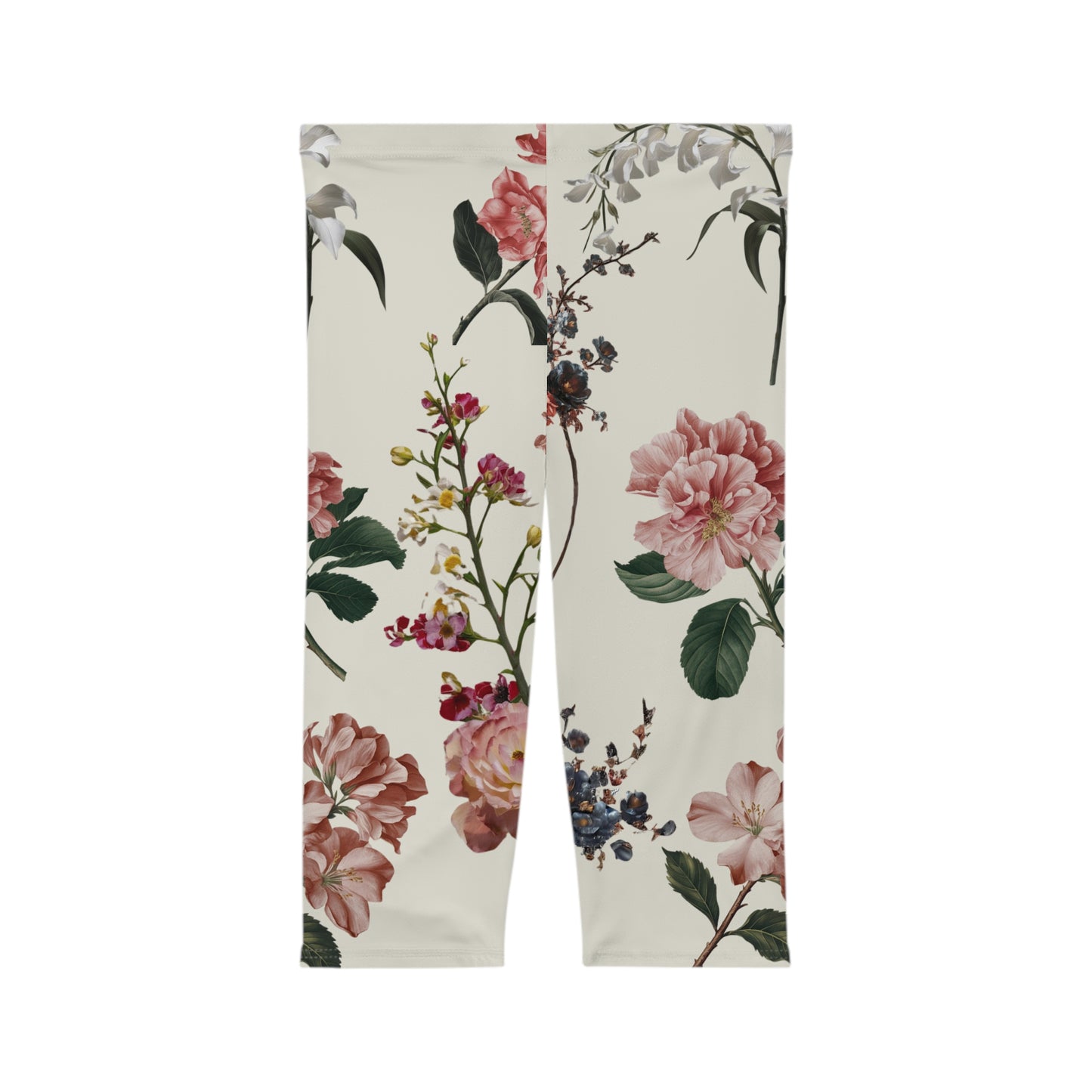 Botanicals on Beige - Capri Shorts