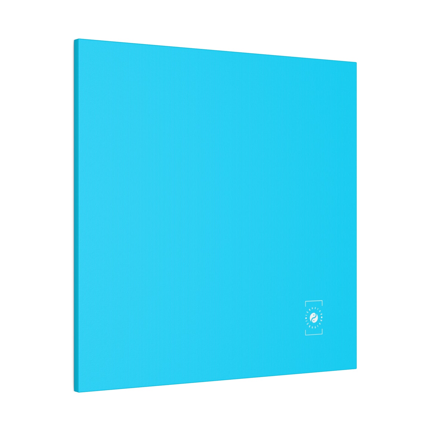 #04D9FF  Neon Blue - Art Print Canvas