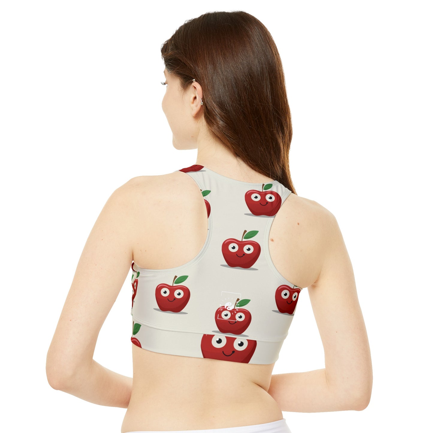 #E9E7DA Ivory + Apple - High Neck Crop Top