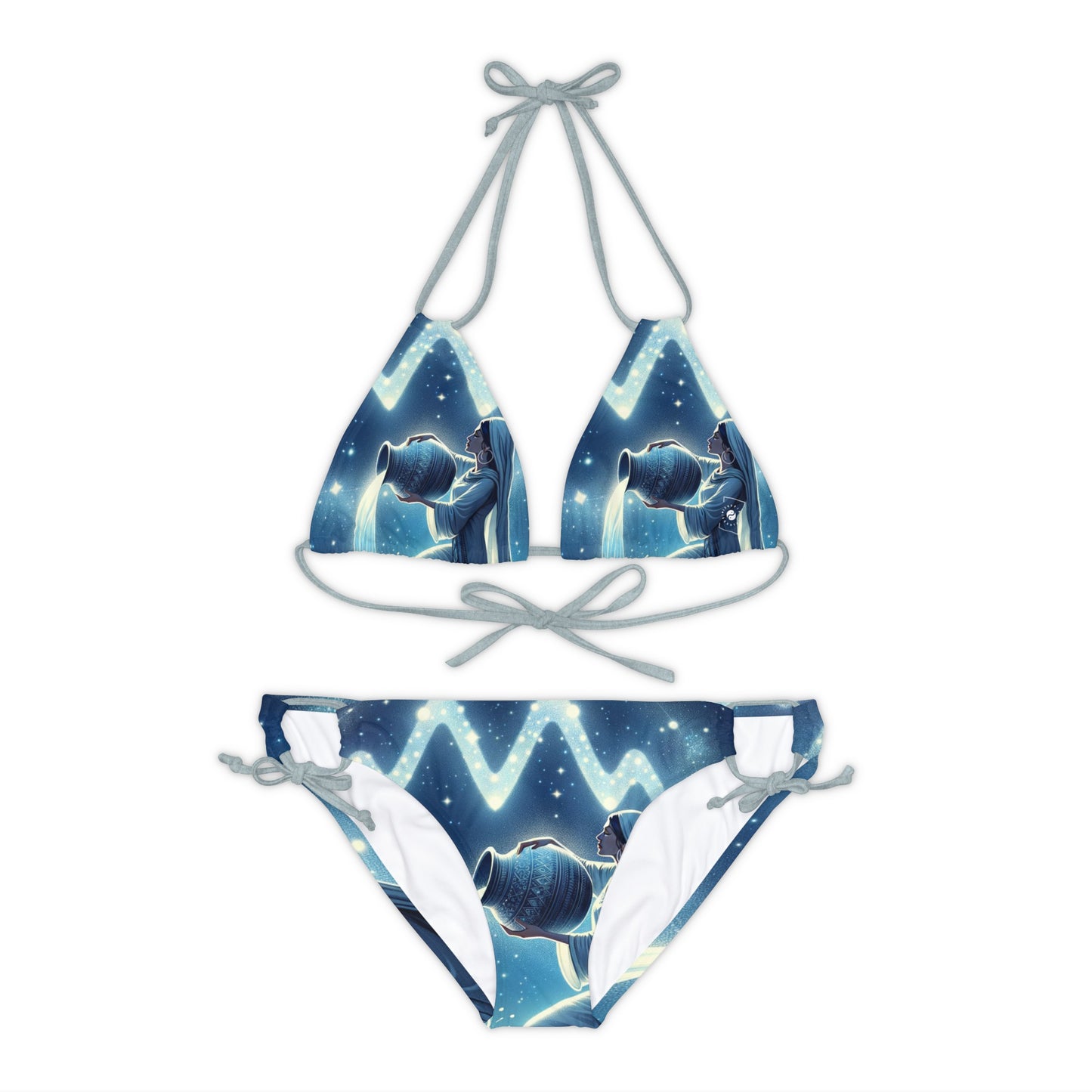 Aquarius Flow - Lace-up Bikini Set