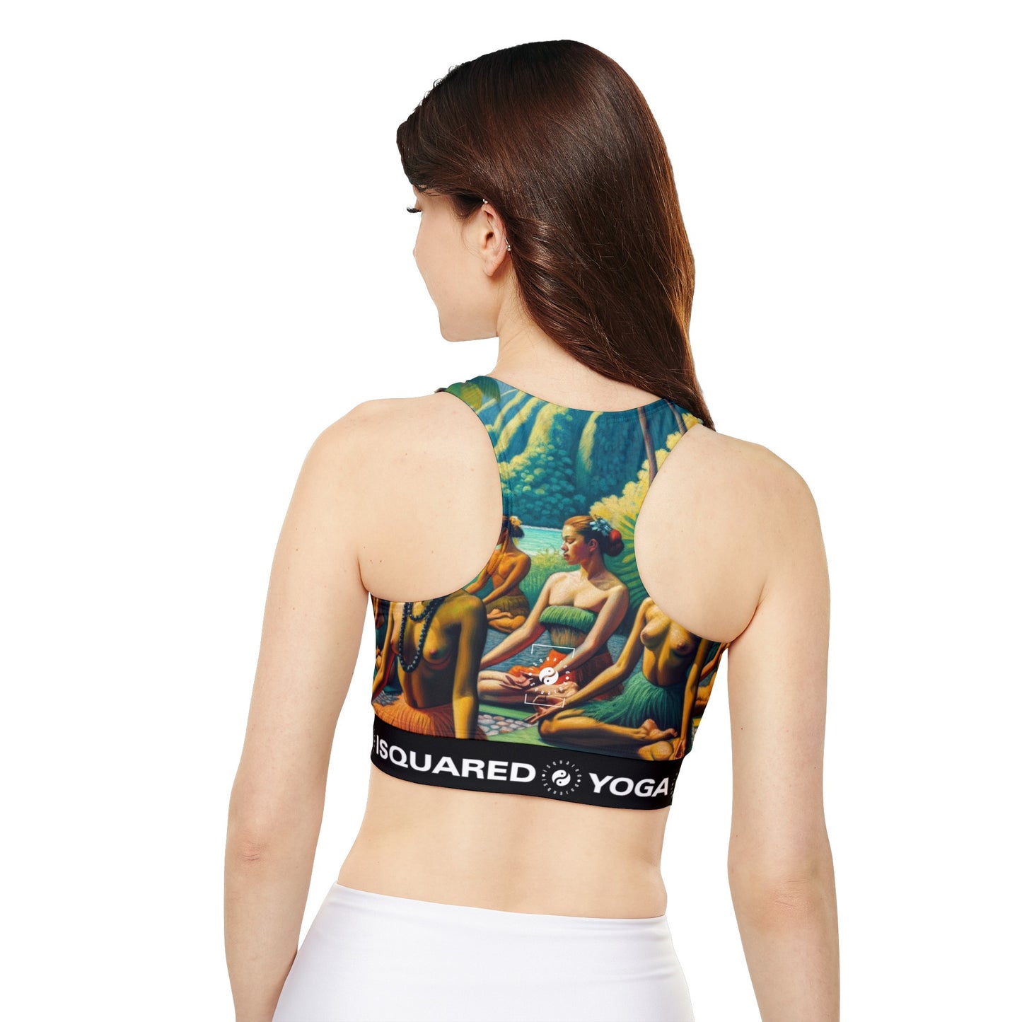 "Tahitian Tranquility - Lined & Padded Sports Bra