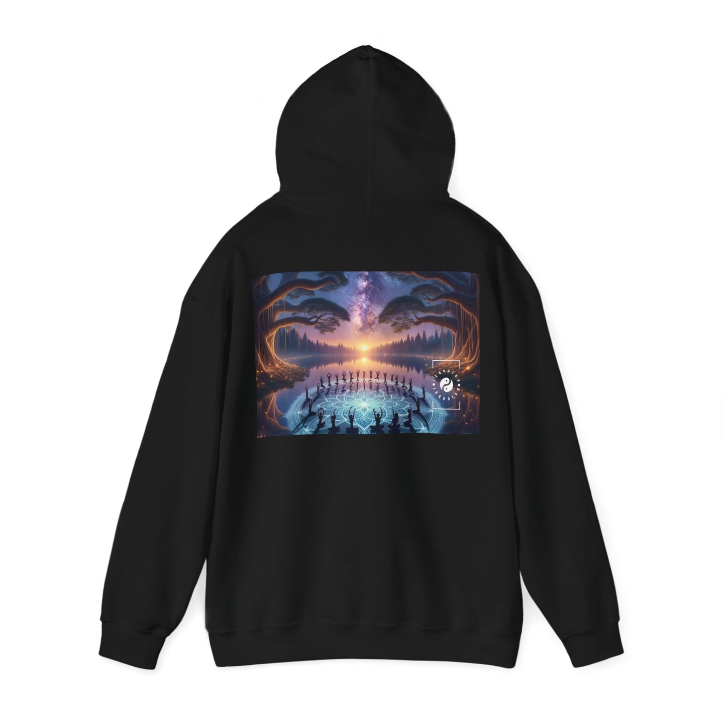 "Celestial Serenity: Mandala's Reflection" - Hoodie