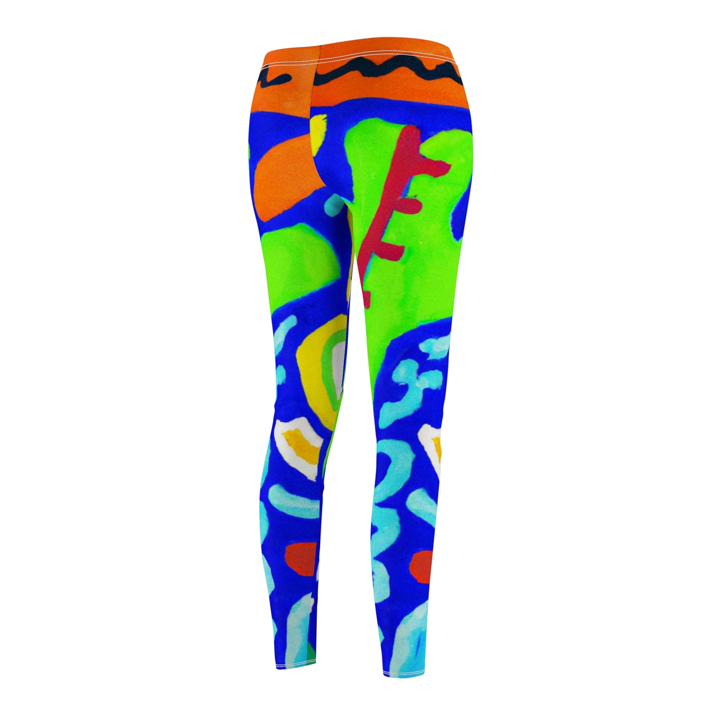 "Chroma Glyphe Symphony" - Casual Leggings