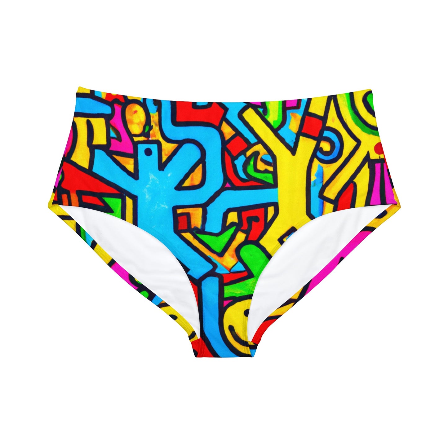 symbols of happiness - High Waisted Bikini Bottom