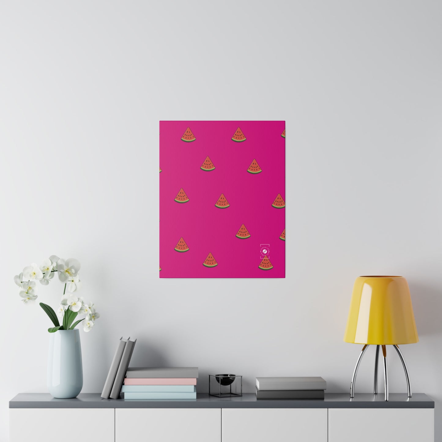 #DF0086 Pink + Watermelon - Art Print Canvas