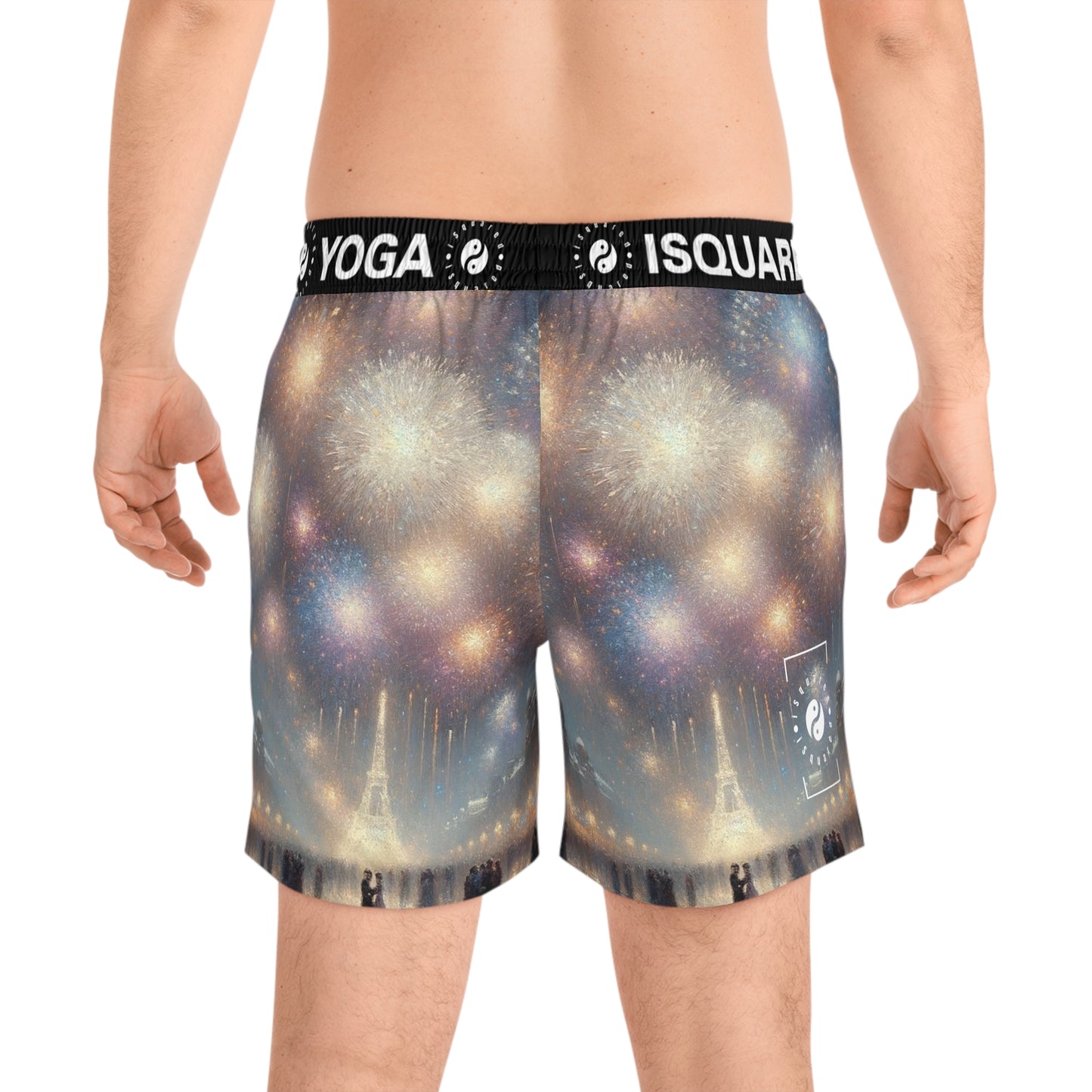 "Manet's Midnight Marvels" - Swim Shorts (Mid-Length) for Men