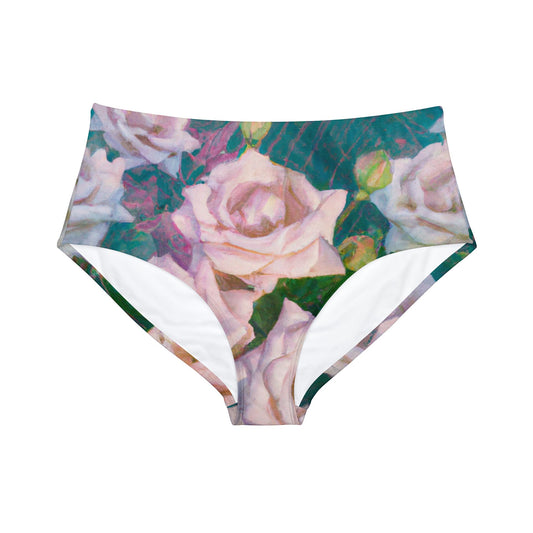 Cosmic Roses - High Waisted Bikini Bottom