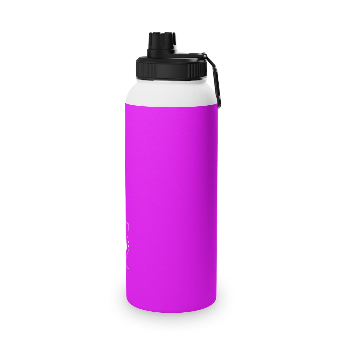 #f000ff Neon Purple - Sports Water Bottle