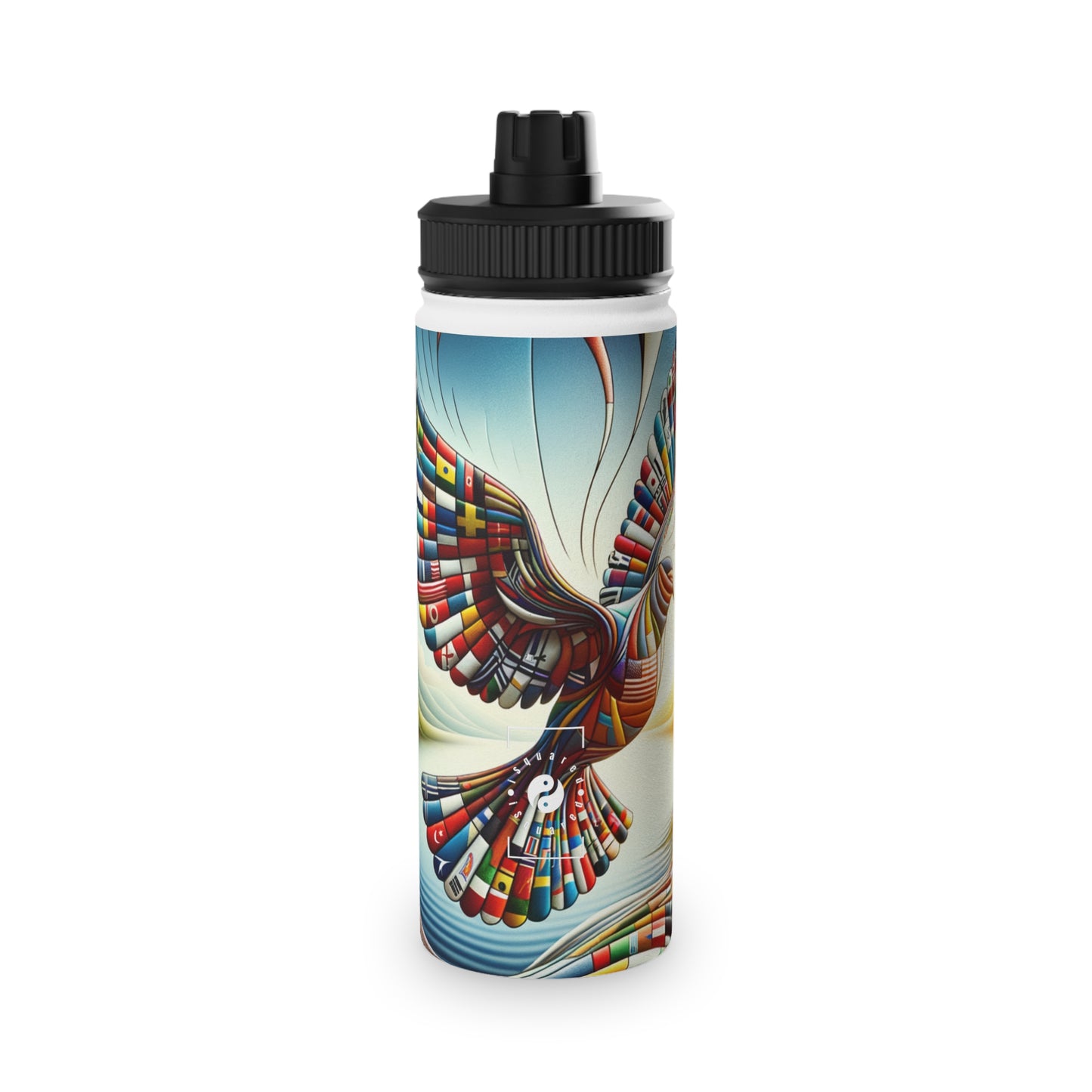 "Global Tapestry of Tranquility" - Sports Water Bottle