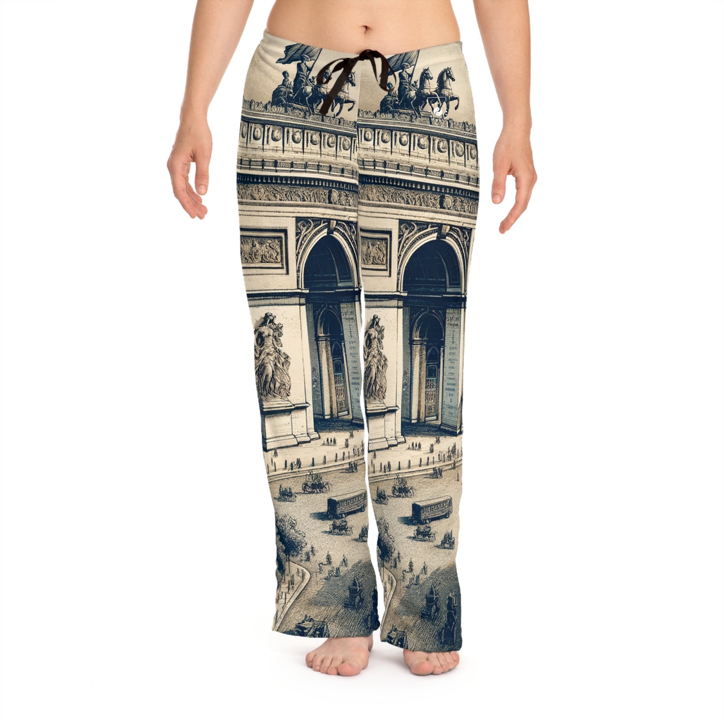 "Majesty of the Arc: A Napoleon Era Portrait" - Women lounge pants