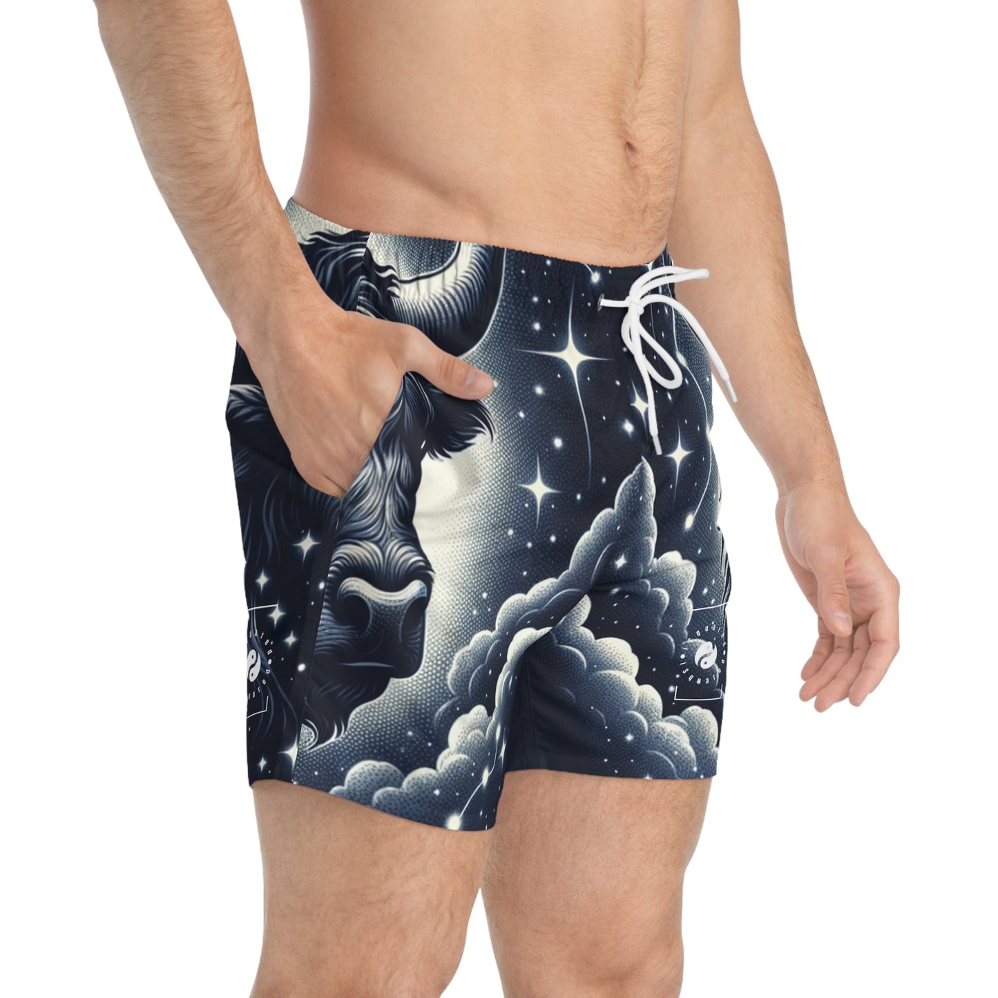 Celestial Taurine Constellation - Swim Trunks for Men