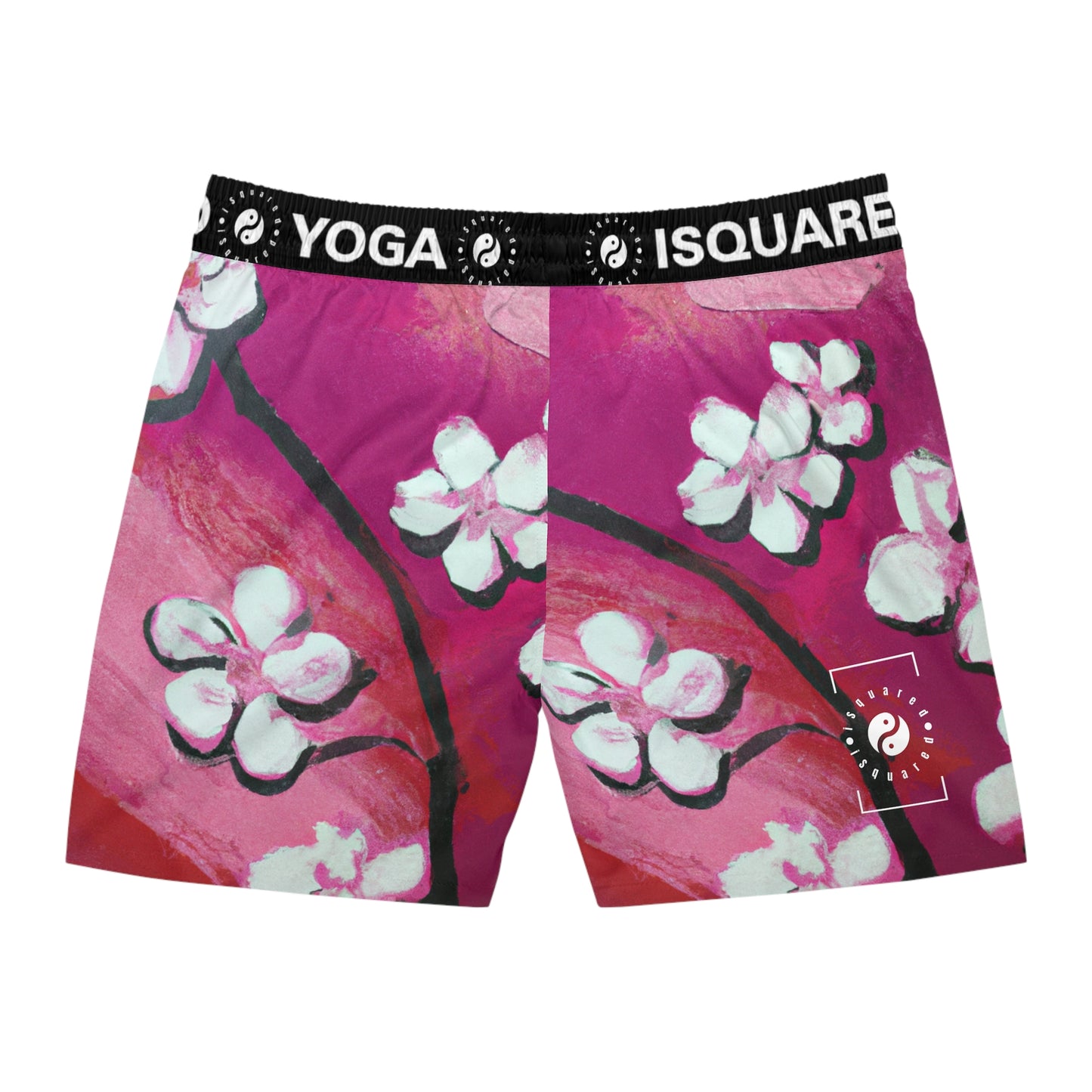 Ephemeral Blossom - Swim Shorts (Mid-Length) for Men