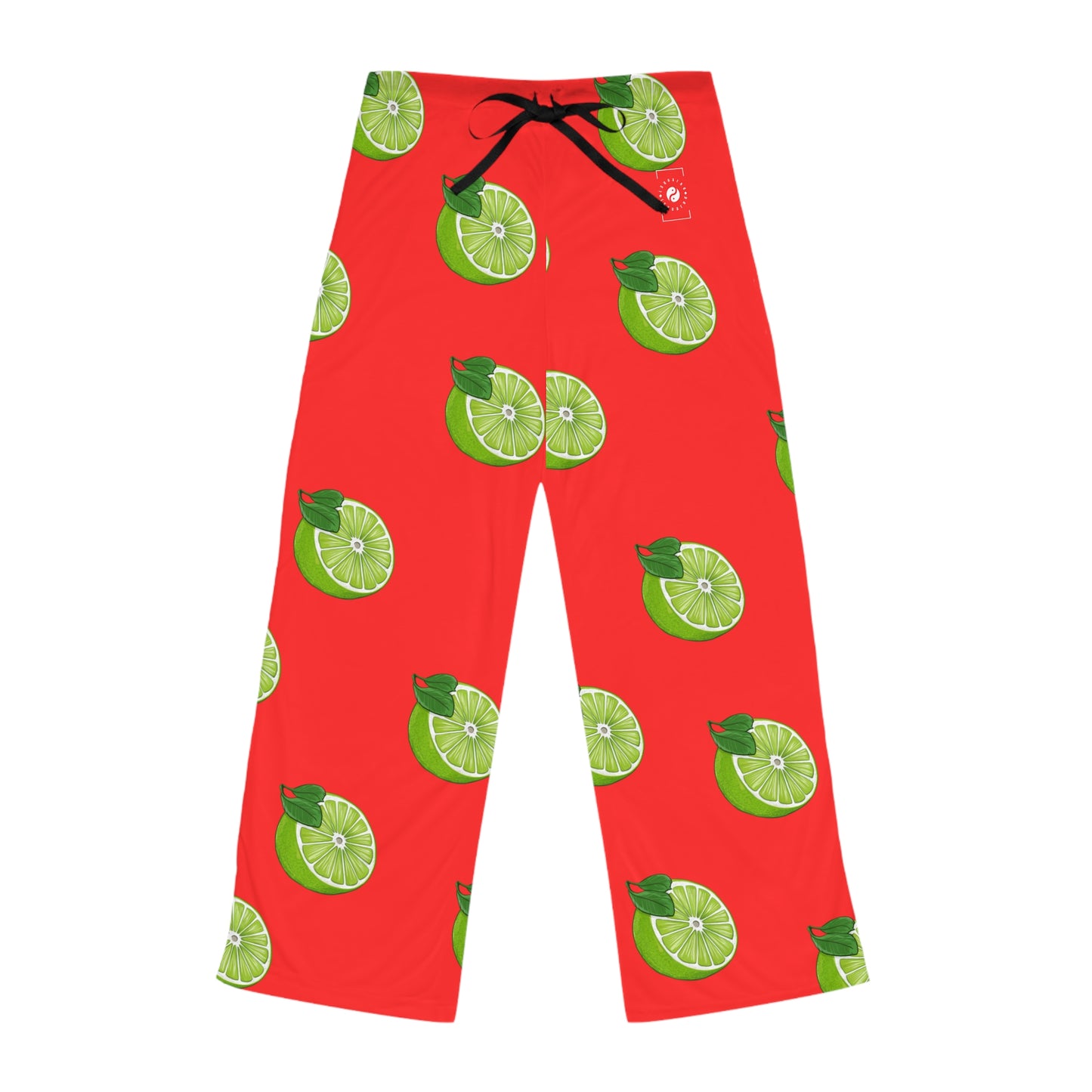 #FF3131 Bright Orange + Lime - Women lounge pants