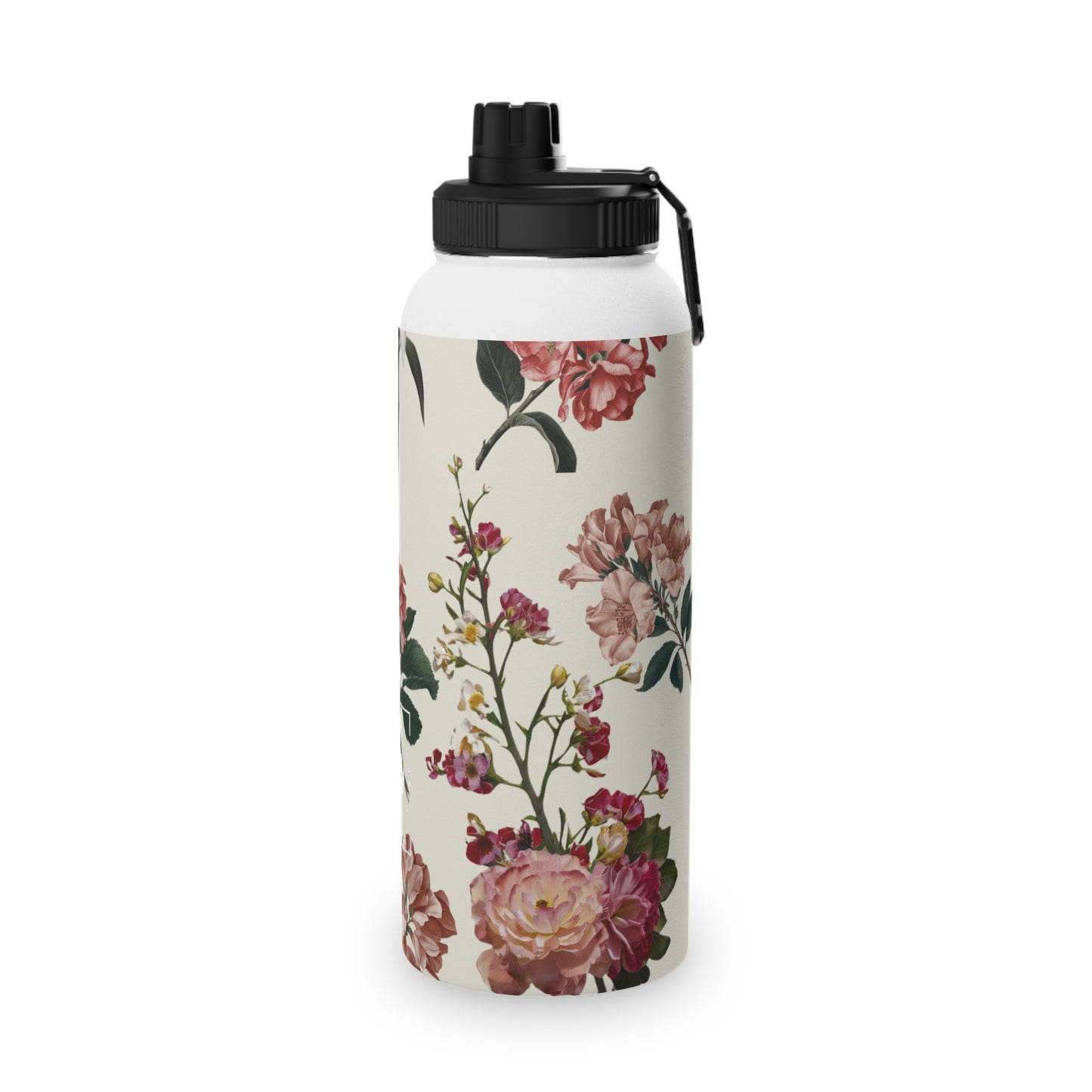 Botanicals on Beige - Sports Water Bottle