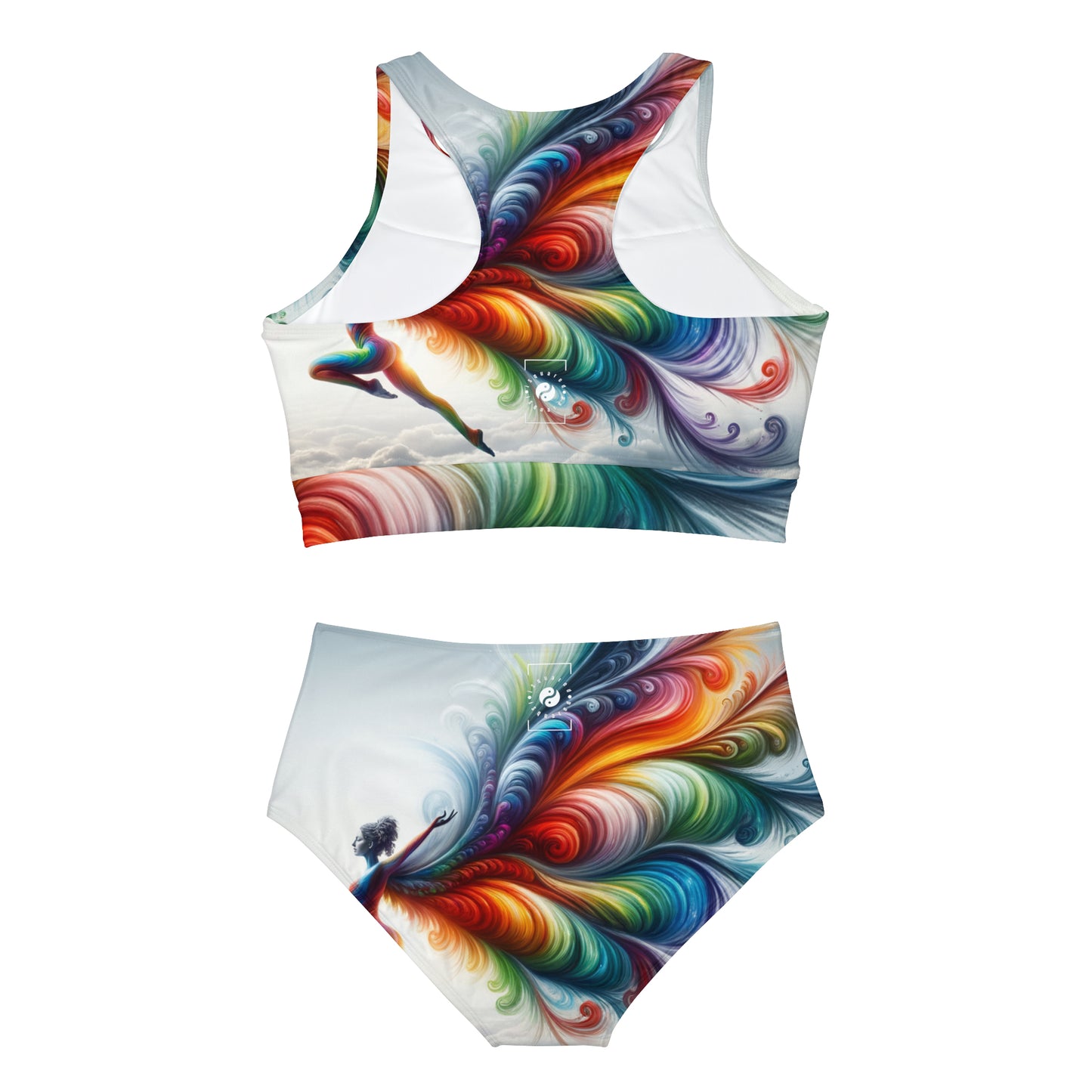 "Yogini's Rainbow Flight" - Hot Yoga Bikini Set