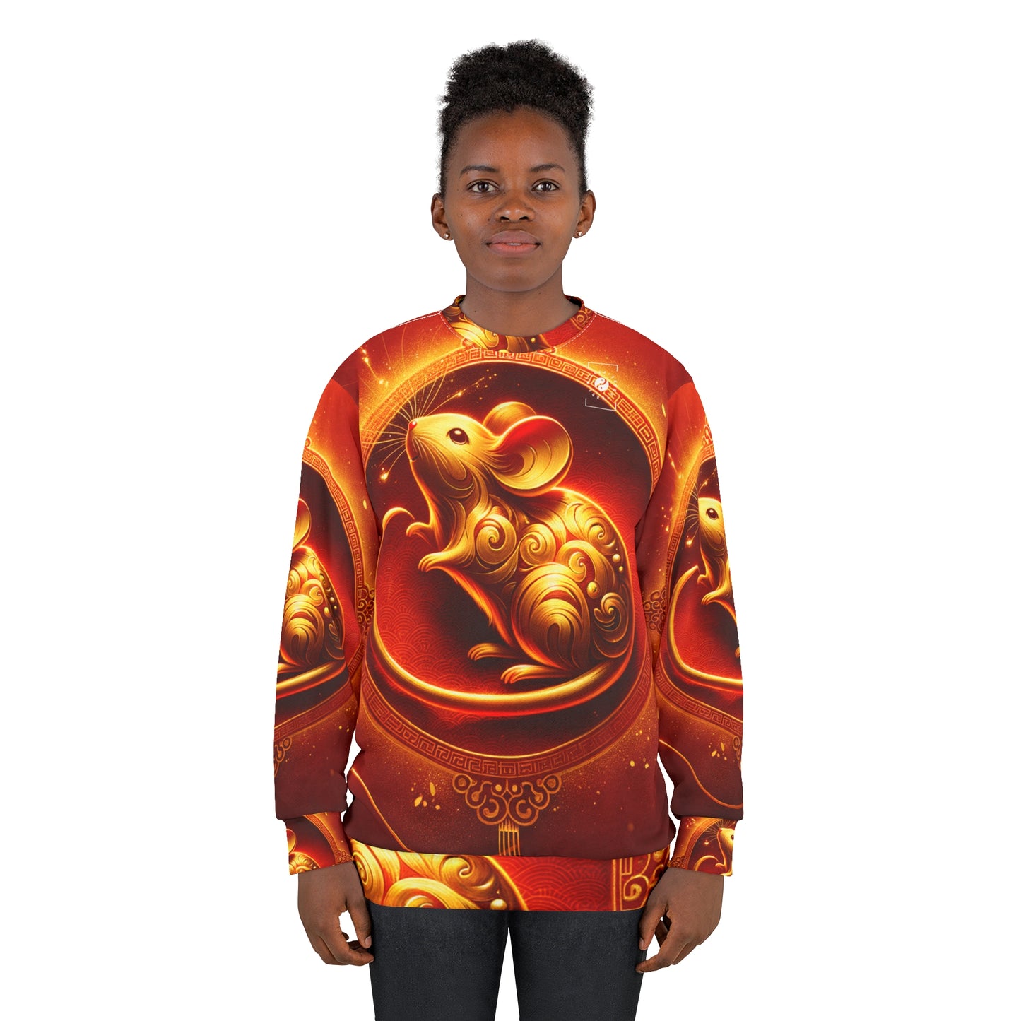 "Golden Emissary: A Lunar New Year's Tribute" - Unisex Sweatshirt