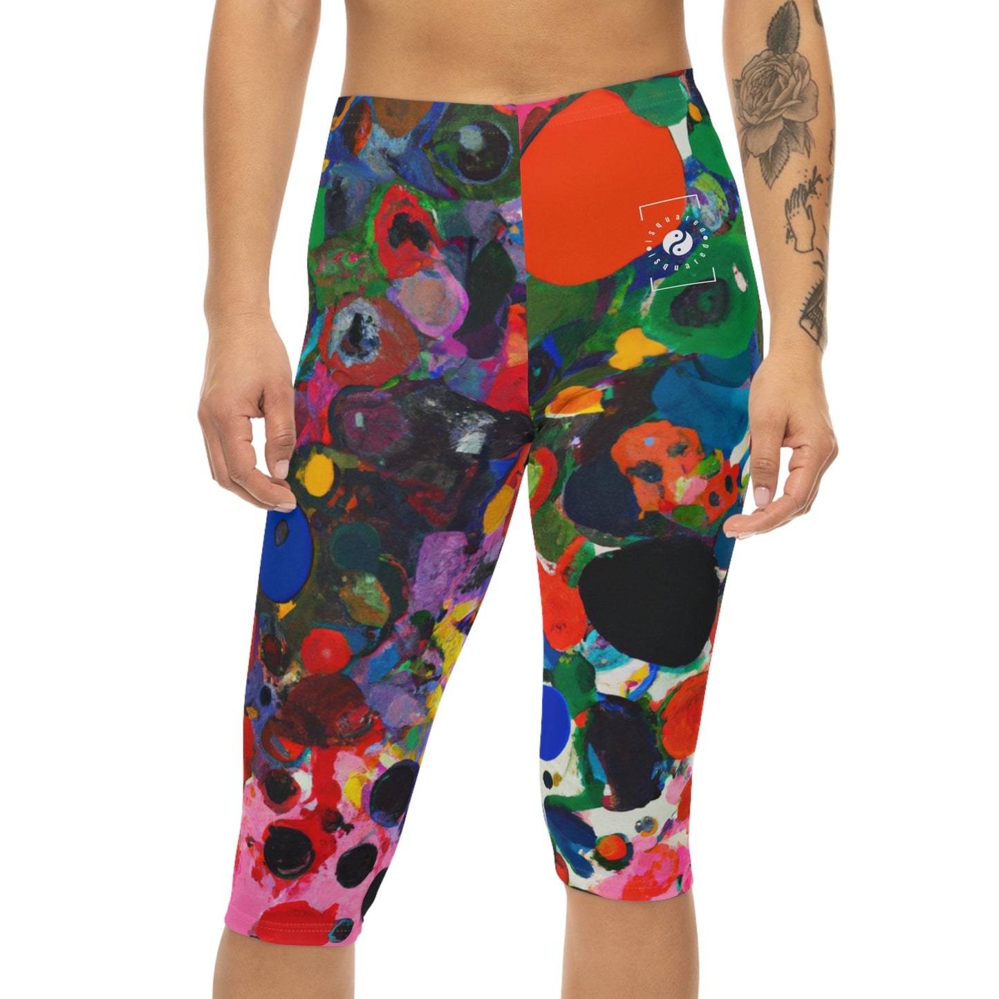 Ink drops meditation - Capri Shorts