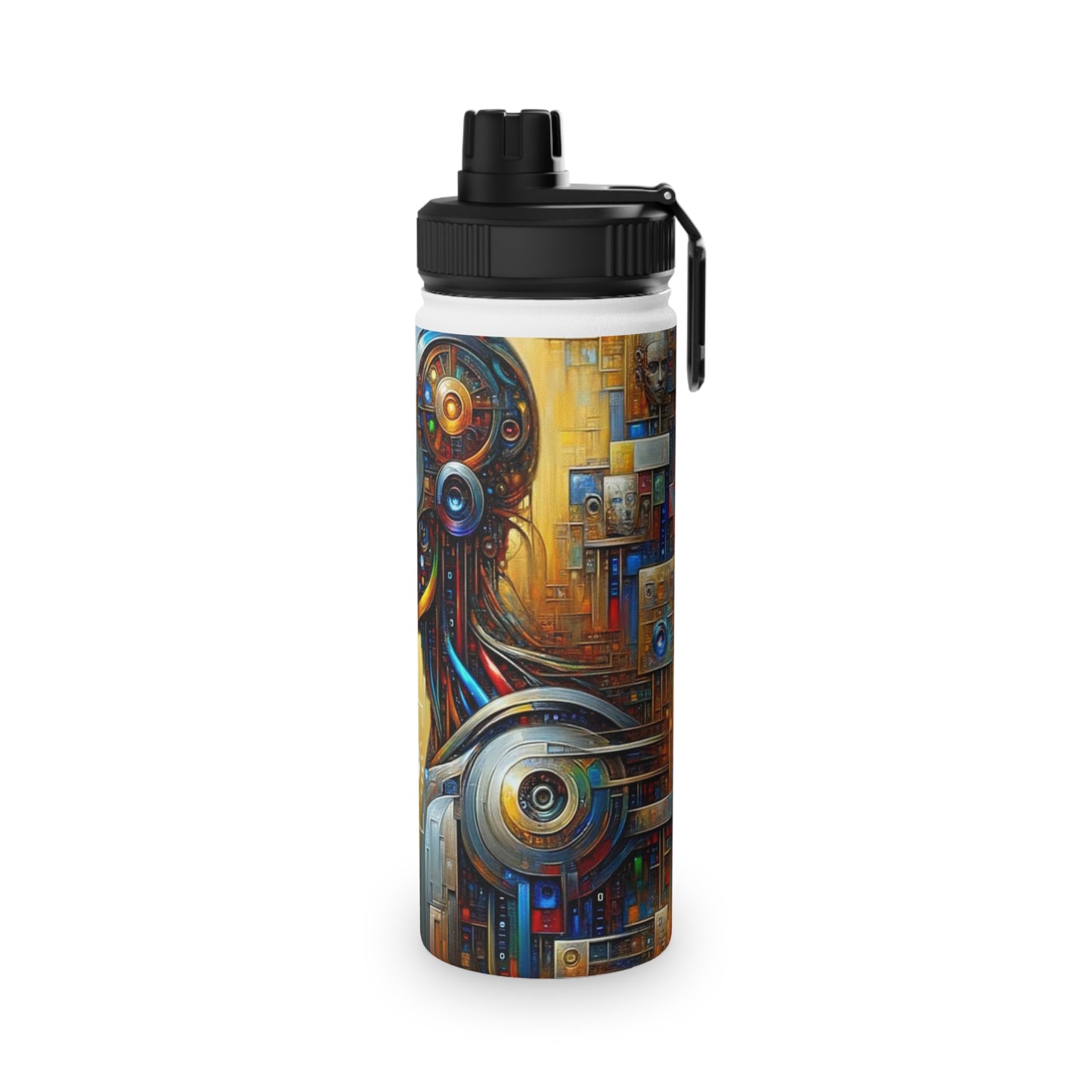 "TechnoGenesis: The Rise of AI" - Sports Water Bottle