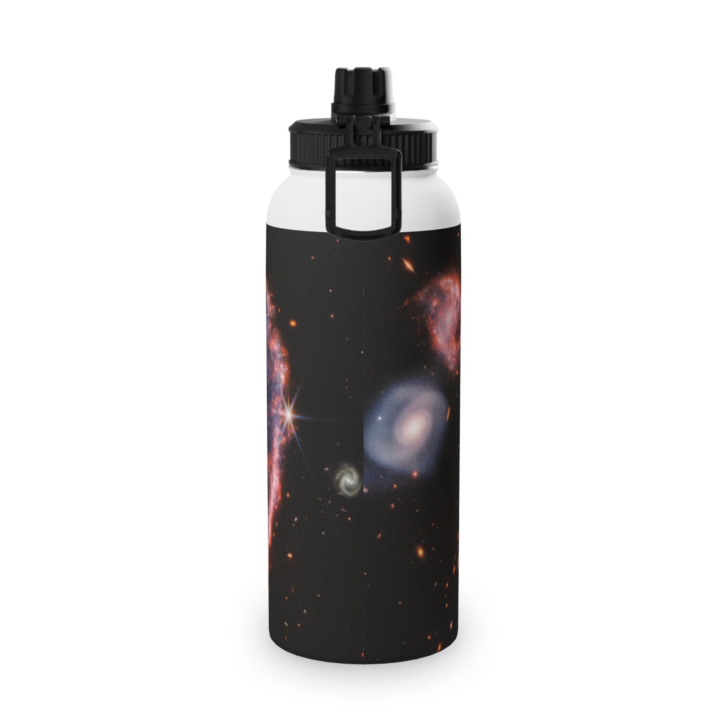 Cartwheel Galaxy (NIRCam and MIRI Composite Image) - Sports Water Bottle