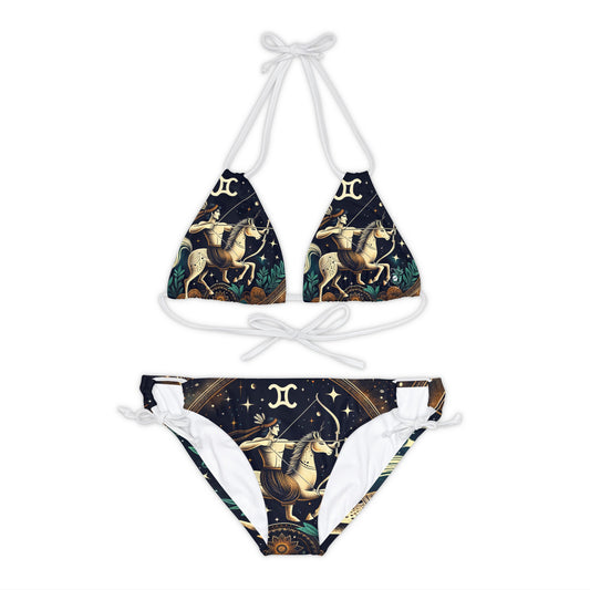 Sagittarius Emblem - Lace-up Bikini Set